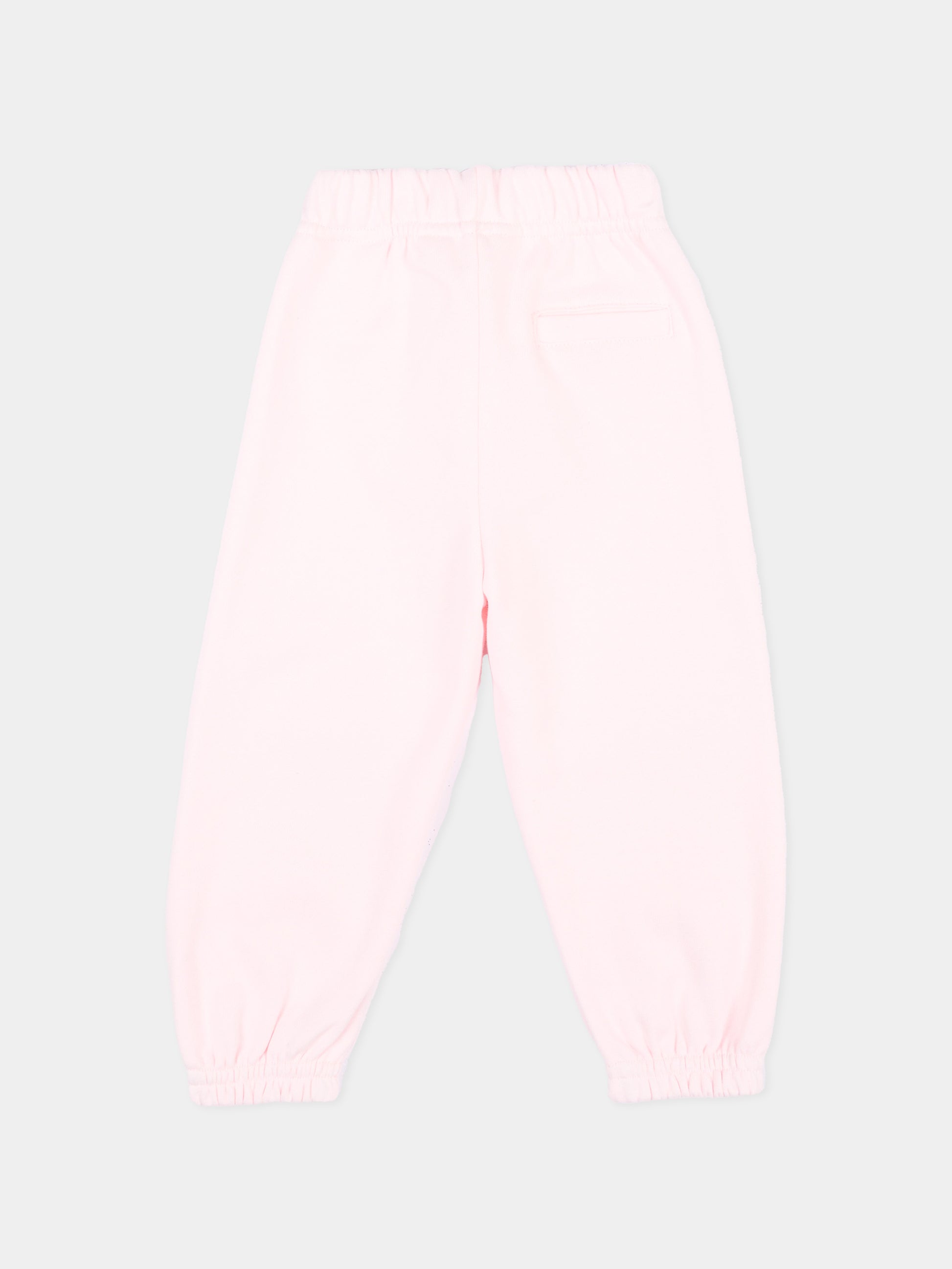 Pantalone rosa per neonata con logo,Palm Angels,F6PANGFP222 042