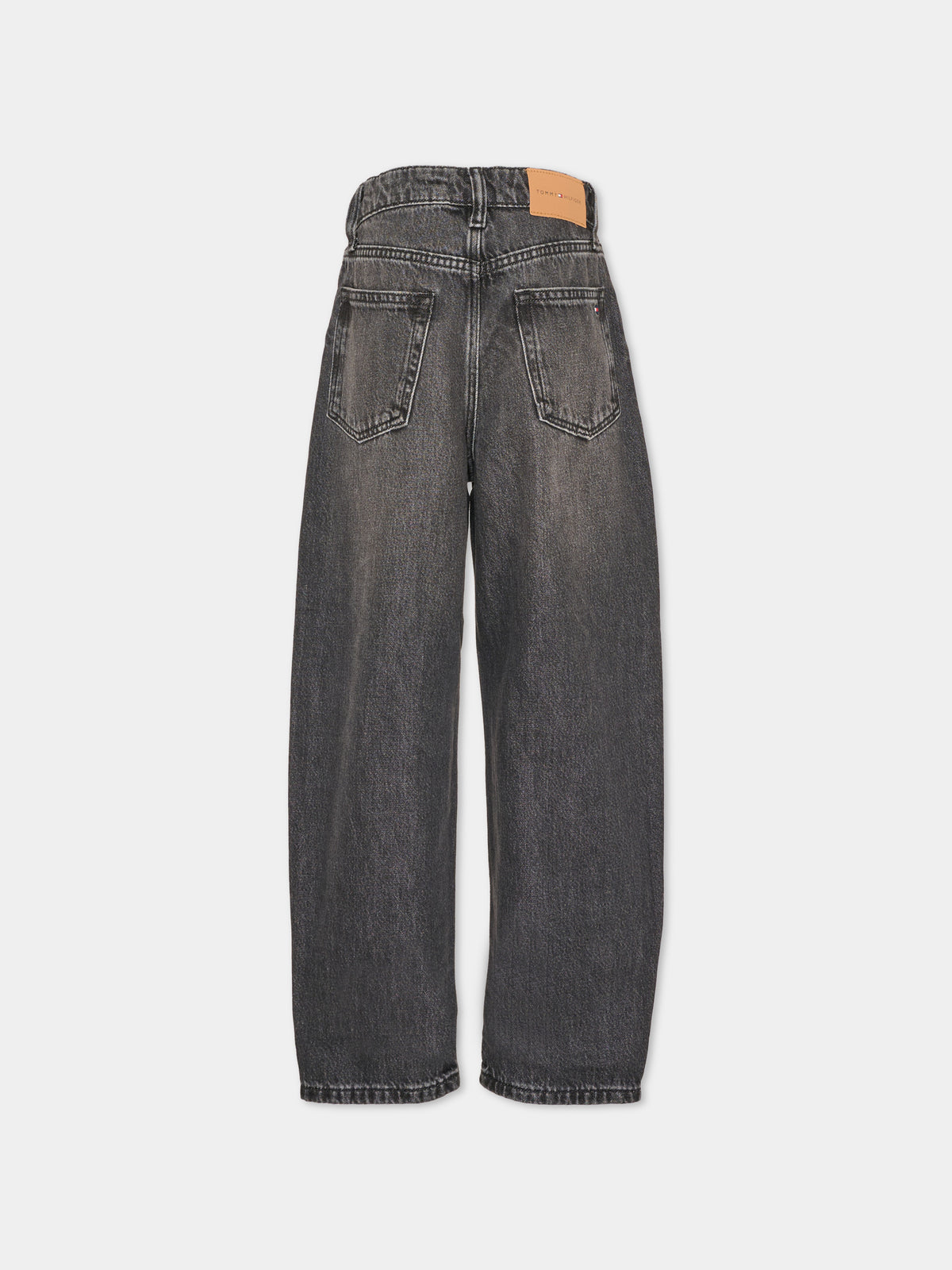 Jeans nero per bambini con logo,Tommy Hilfiger Junior,KB0KB10679 1BY