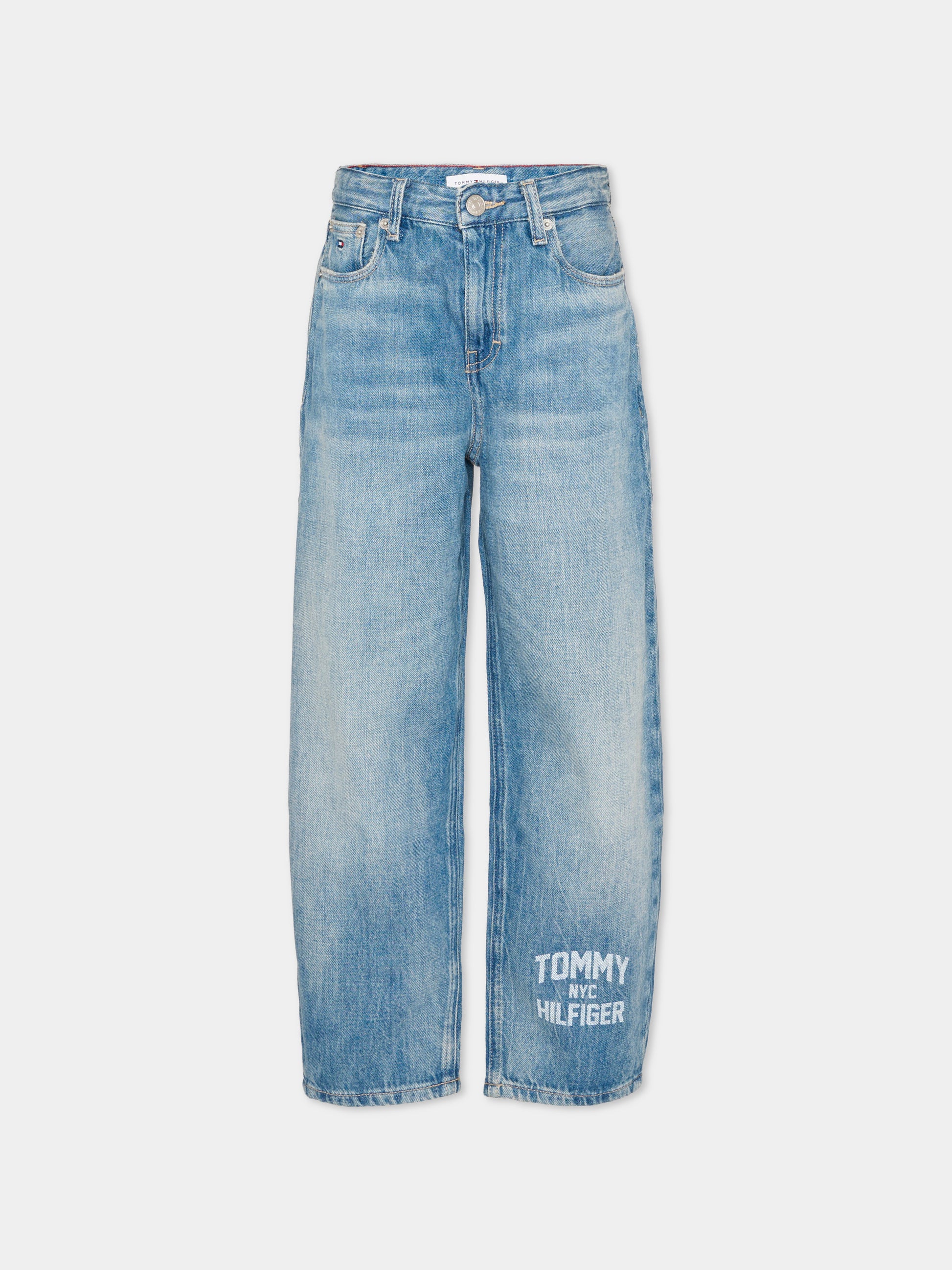 Jeans denim per bambini con logo,Tommy Hilfiger Junior,KB0KB10682 1AA