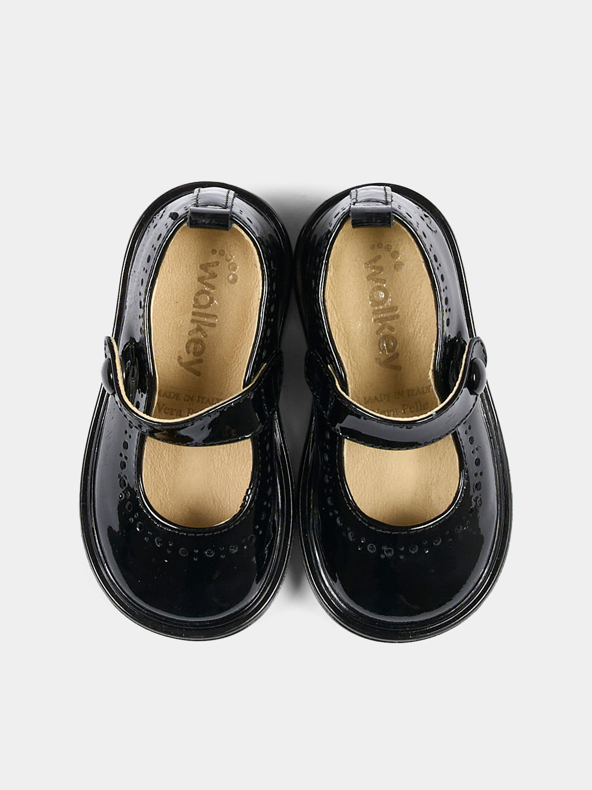 Ballerine nere per neonata lucide,Walkey,Y1A3 44348 0149999