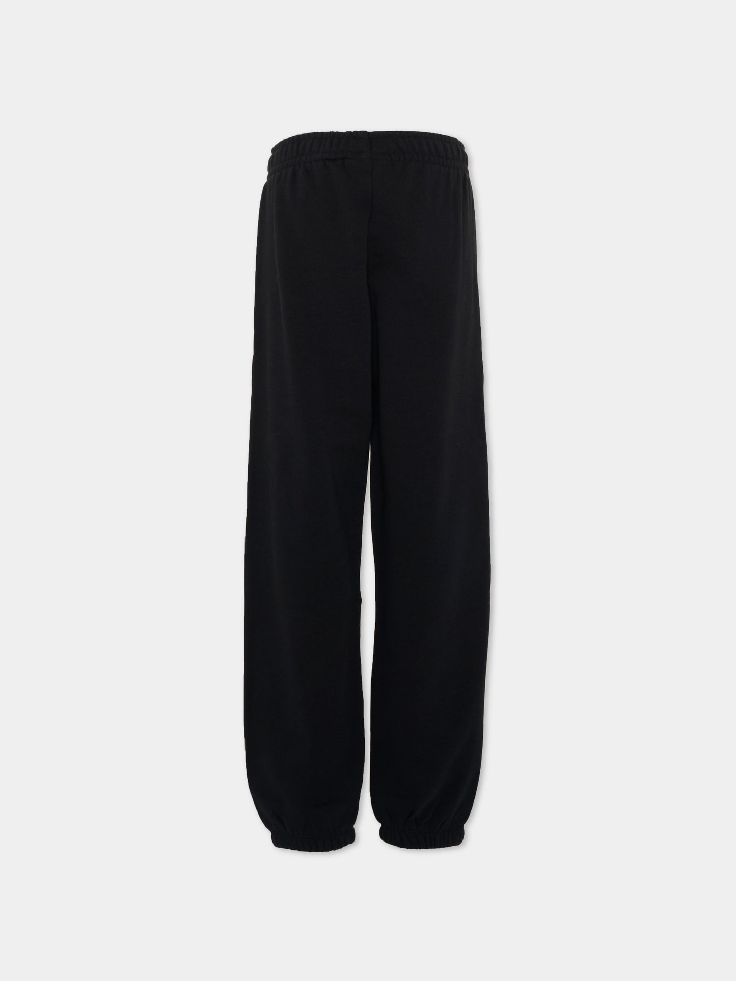 Pantalone nero per bambini con coniglio,Mini Rodini,2673012099