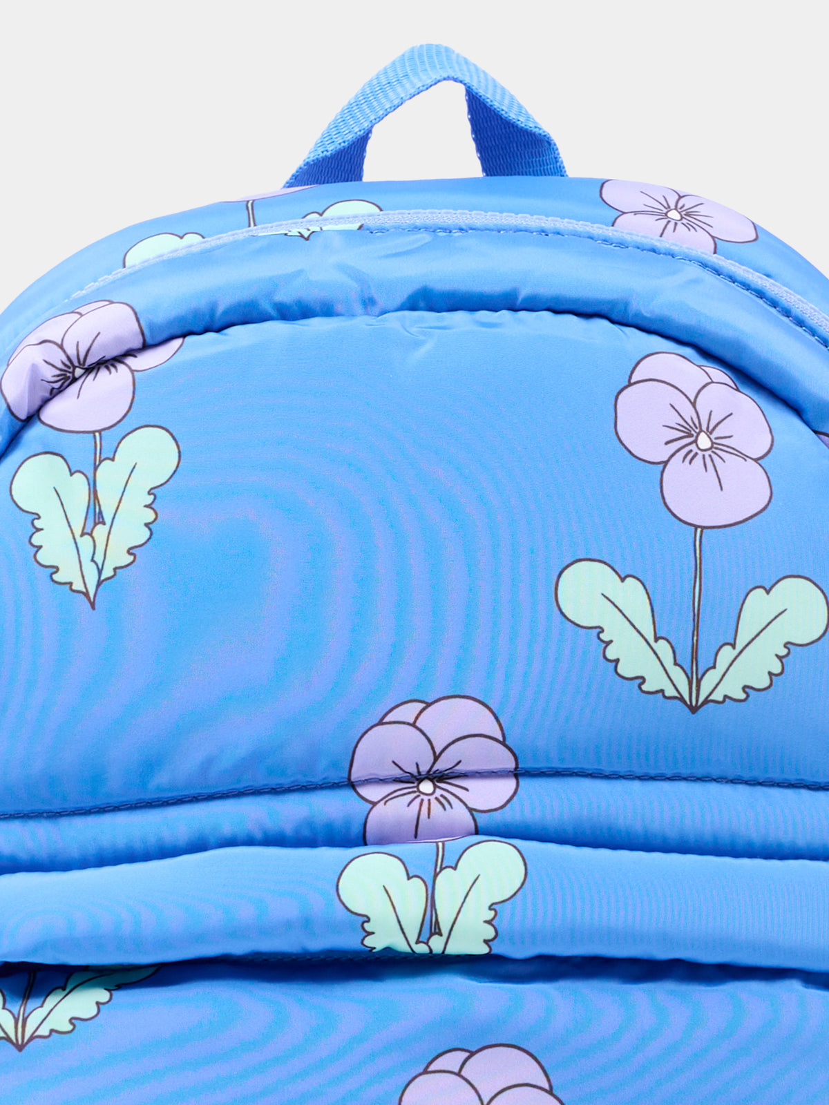 Zaino azzurro per bambina floreale,Mini Rodini,2676013160
