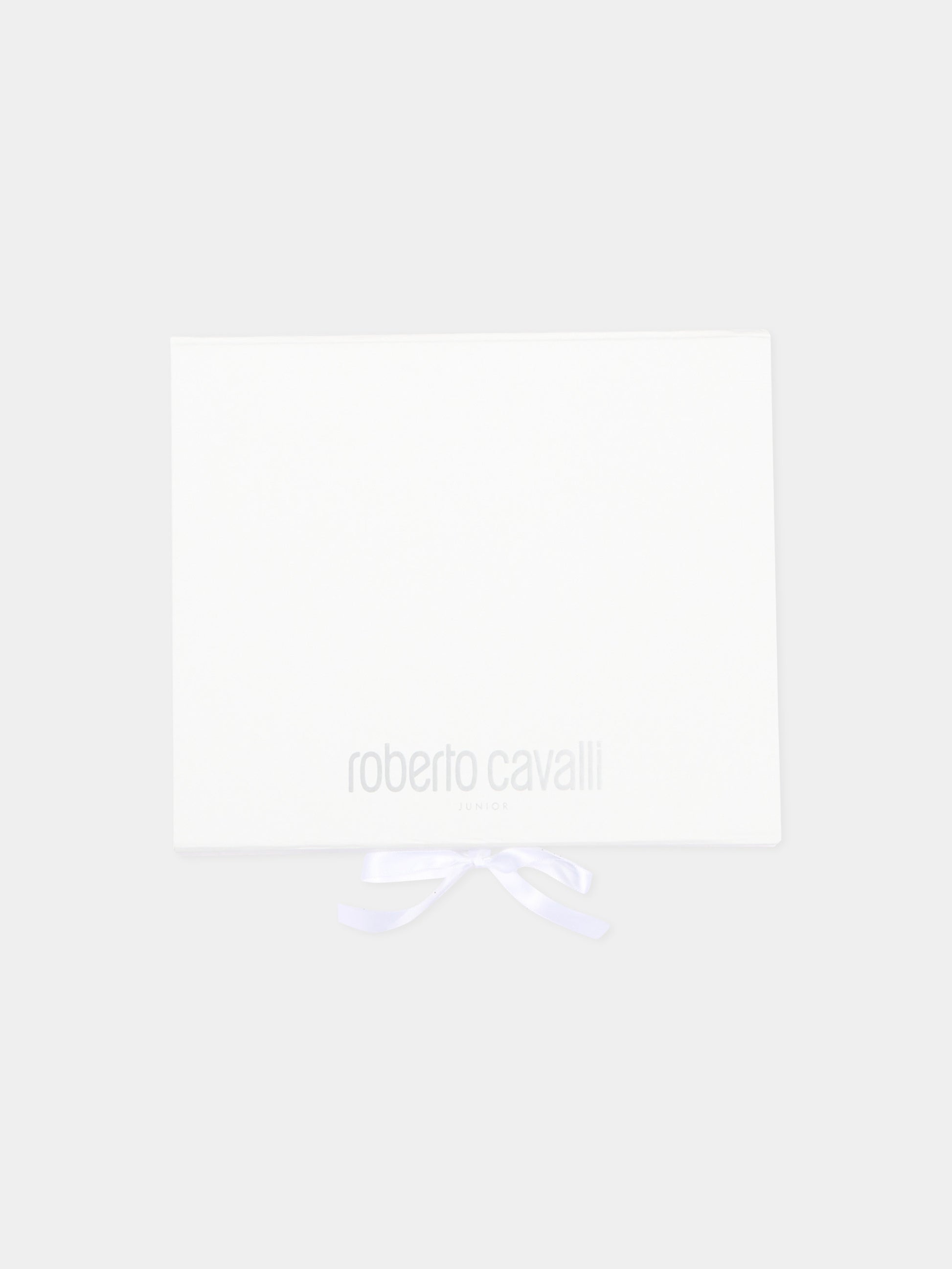 Set tutina rosa animalier per neonata con logo,Roberto Cavalli Kids,CLA26028TU GIAG.ROSA