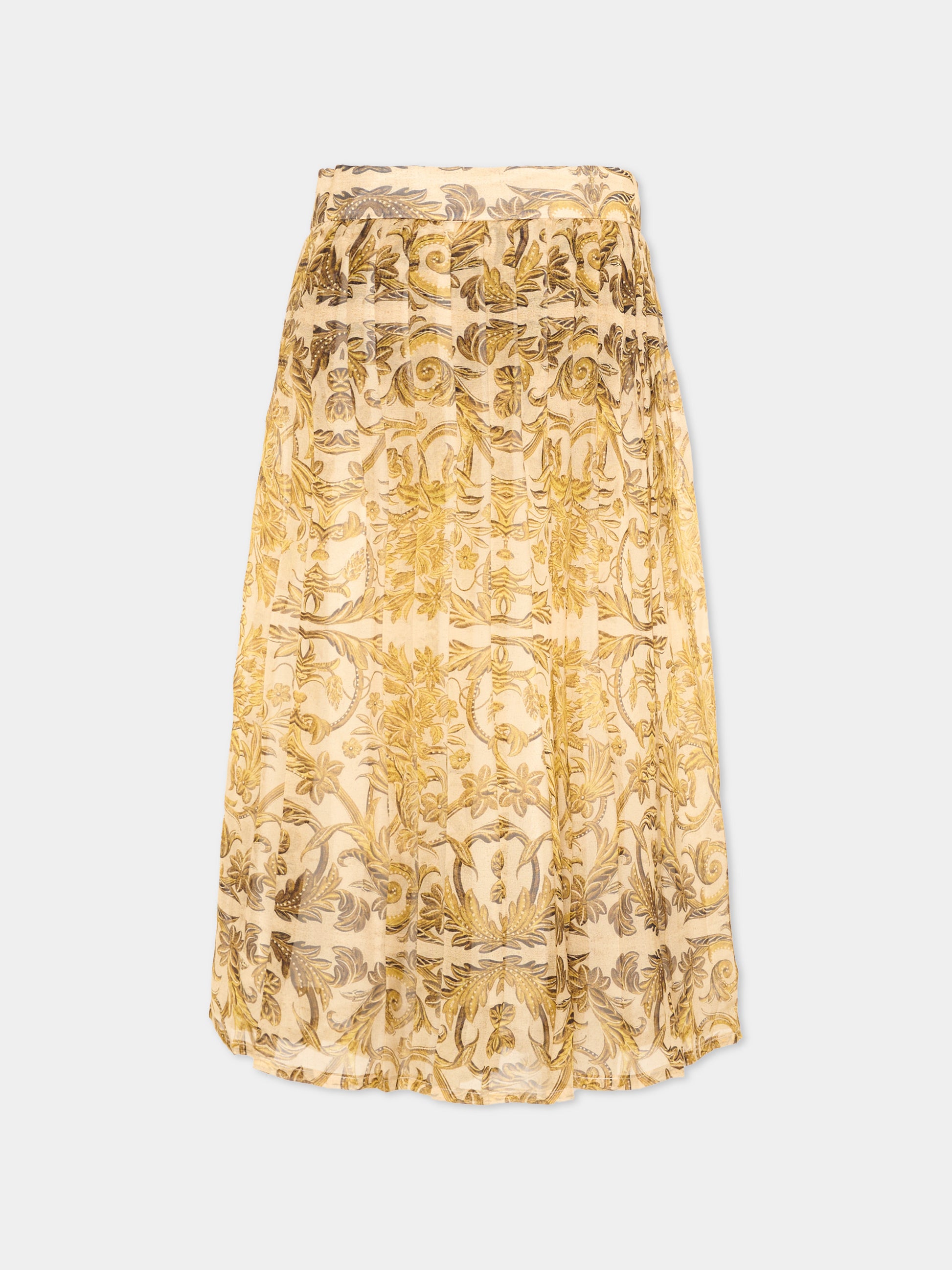 Gonna oro per bambina baroque,Roberto Cavalli Kids,CGA26026GO MAIOL.ORO