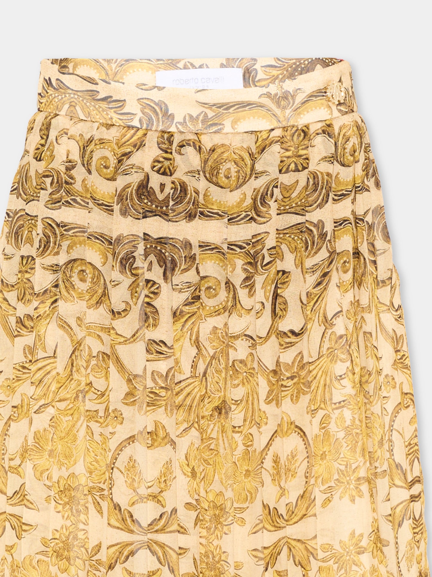 Gonna oro per bambina baroque,Roberto Cavalli Kids,CGA26026GO MAIOL.ORO