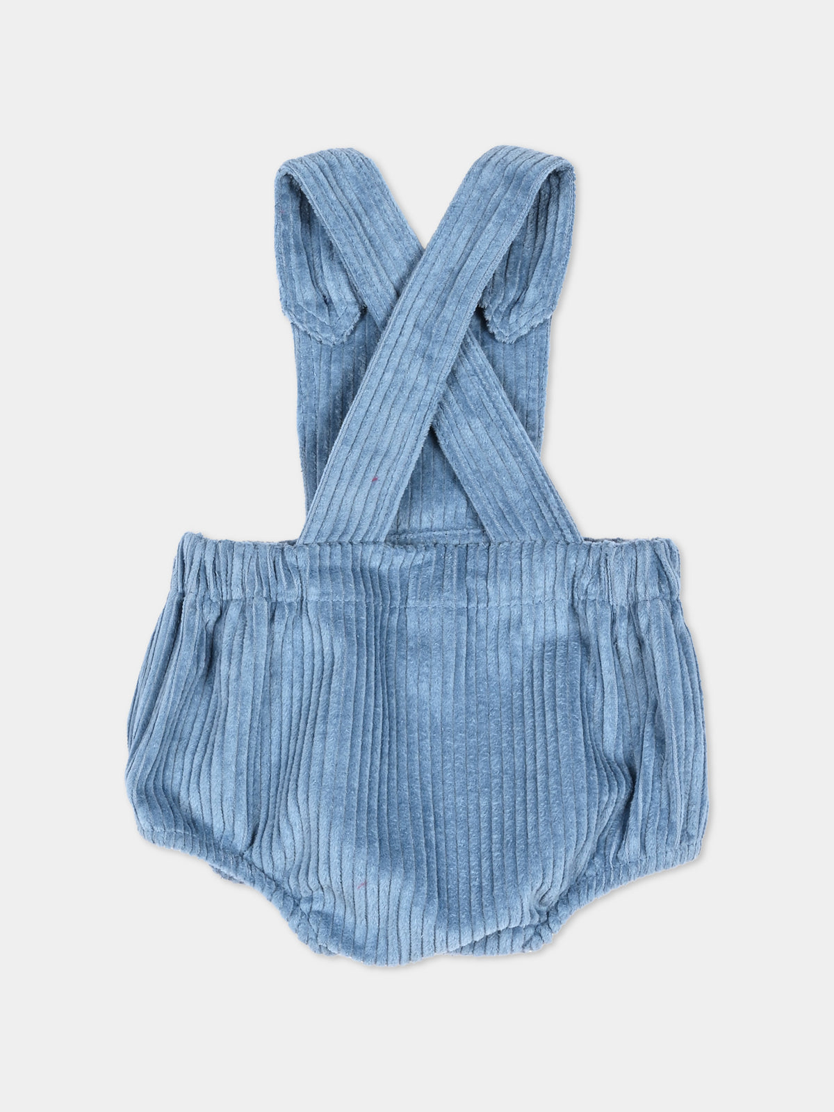 Salopette azzurro per neonato a coste,Pesciolino Rosso,SLPNB 50 RC ROCCIATORE CIELO