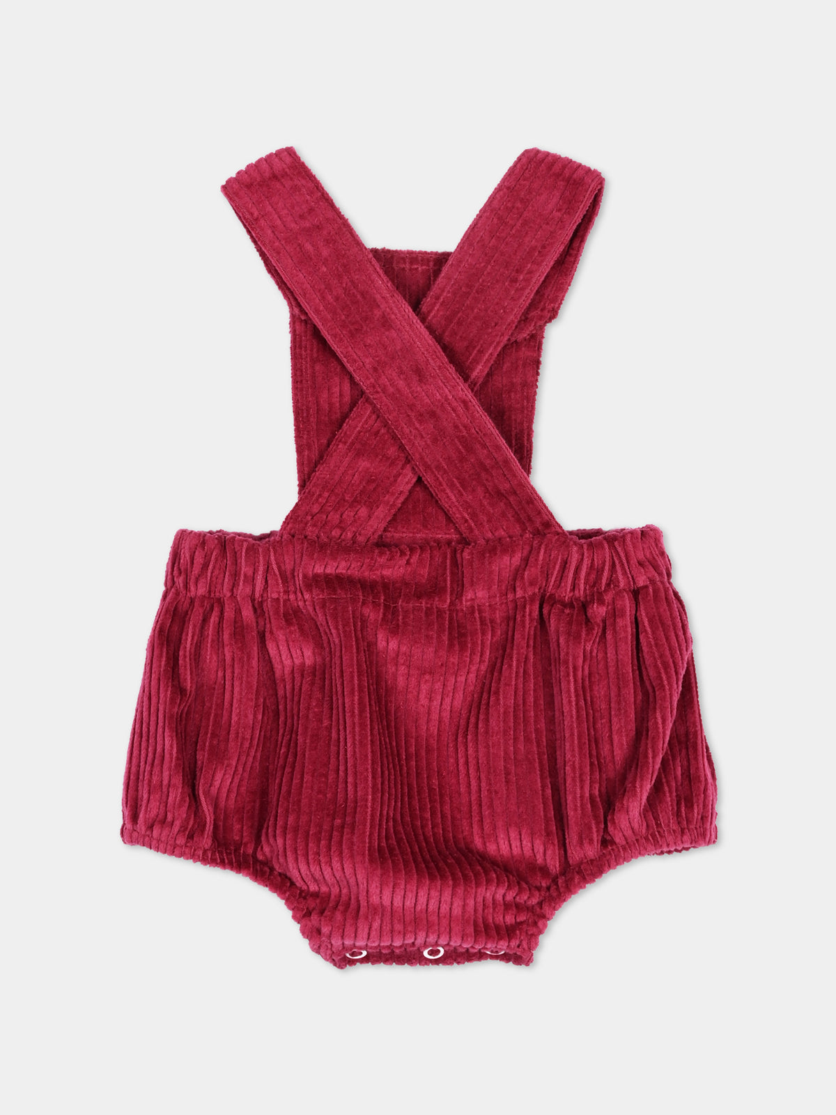 Salopette bordeaux per neonata,Pesciolino Rosso,SLPNB 50 RC ROCCIATORE FRAGOLA