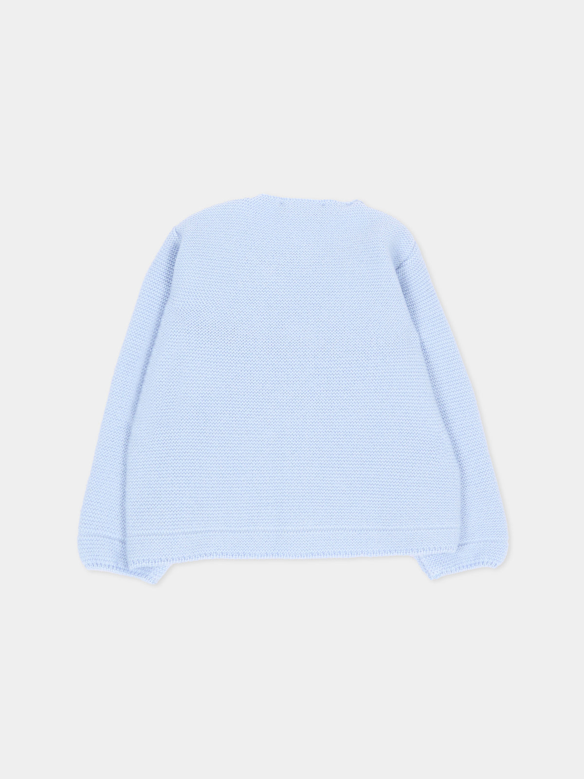 Cardigan celeste per neonato in maglia,Paz Rodríguez,001 111852 20 H56