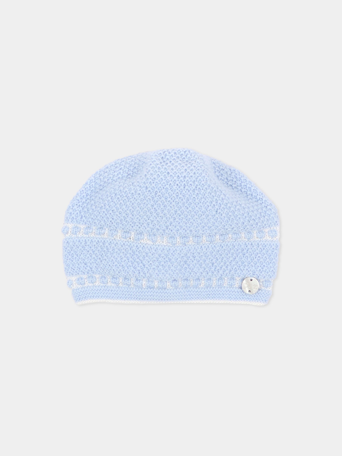 Cappello neonato azzurro in maglia,Paz Rodríguez,040 113913 2060 H56