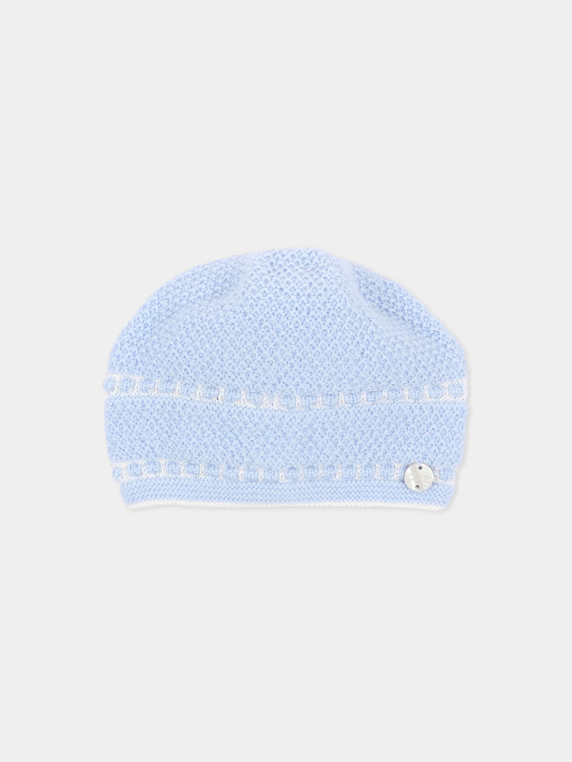 Cappello neonato azzurro in maglia,Paz Rodríguez,040 113913 2060 H56
