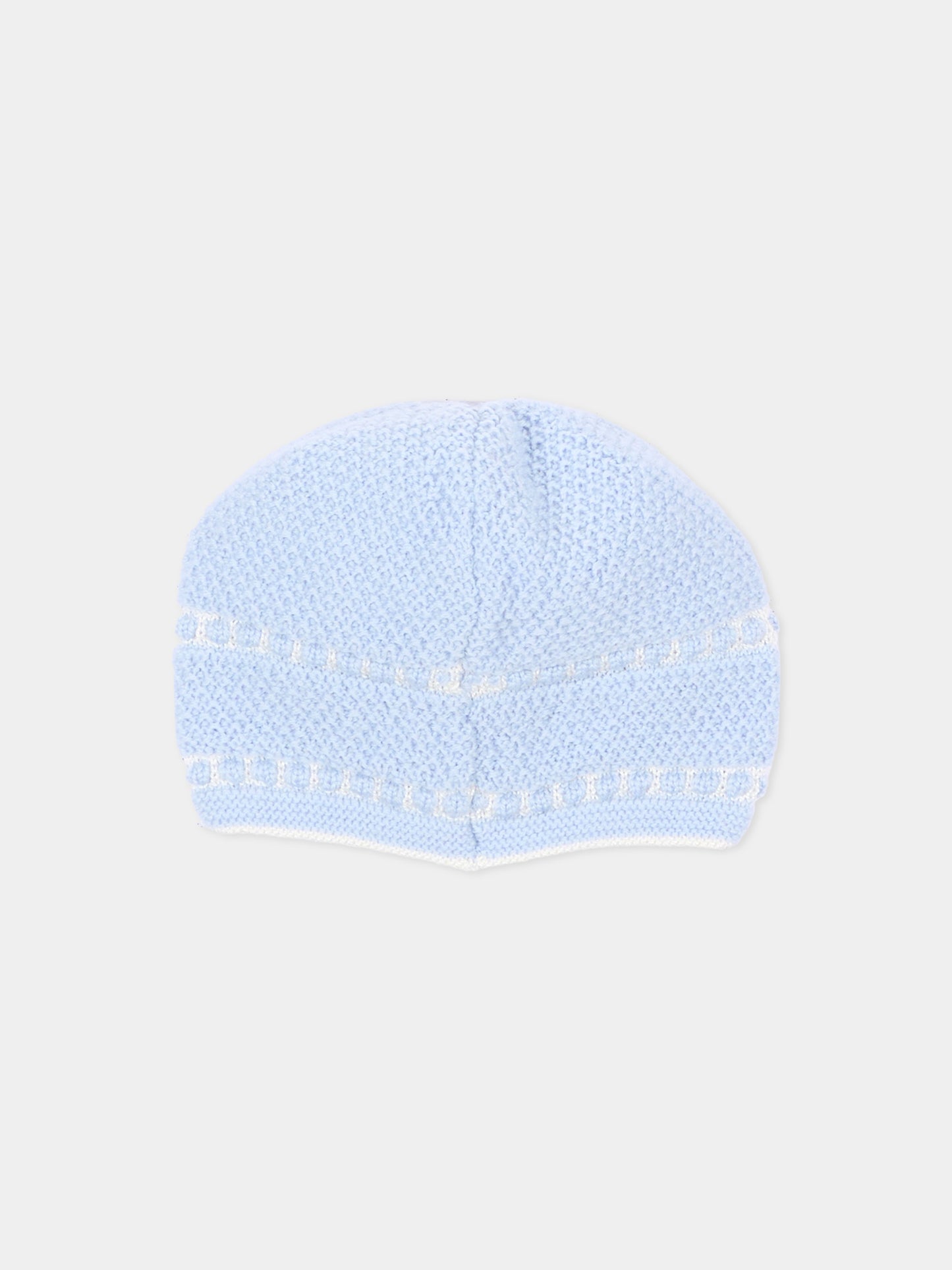 Cappello neonato azzurro in maglia,Paz Rodríguez,040 113913 2060 H56