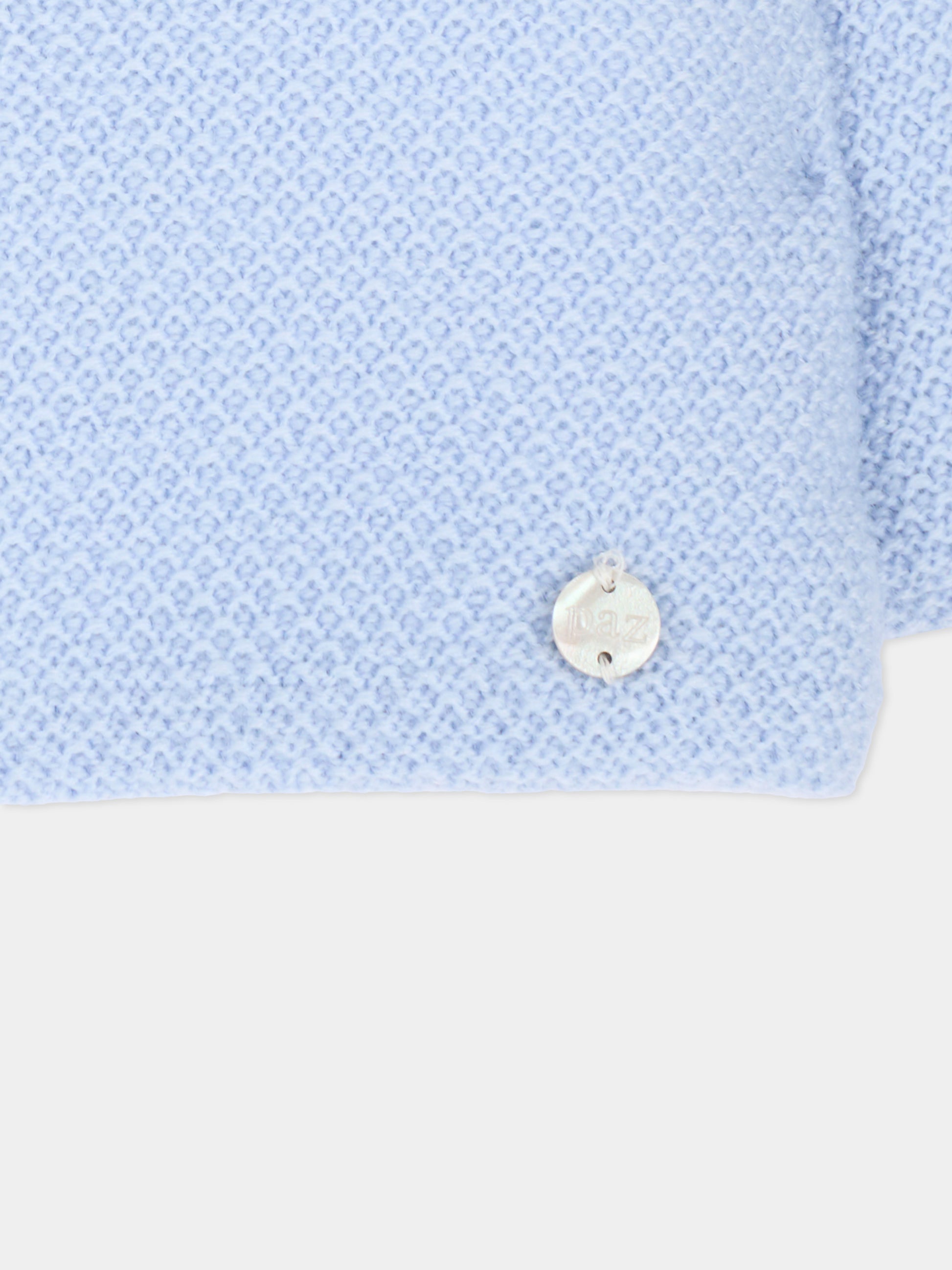 Cappotto celeste per neonato in maglia,Paz Rodríguez,012 113918 20 H56