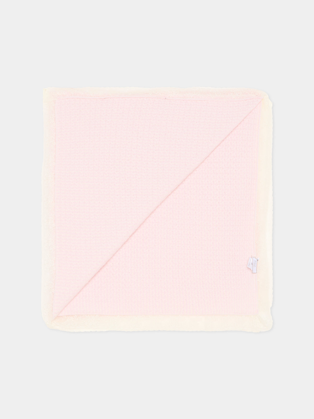 Coperta rosa per neonata con pizzo,Paz Rodríguez,029 114213 3060 H56