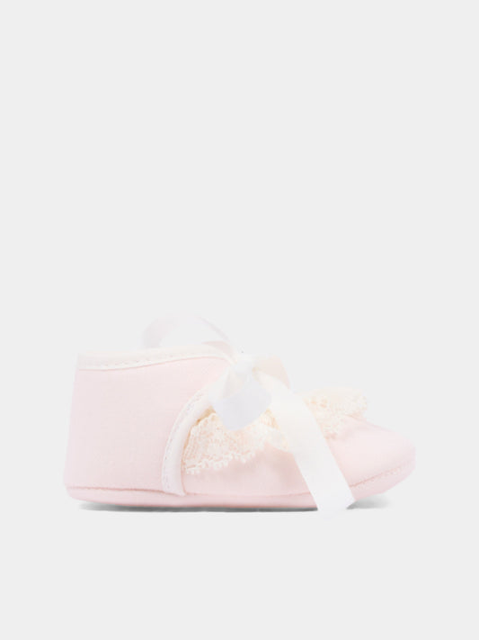Ballerine avorio per neonata con fiocco,Paz Rodríguez,035 154224 30 T2153
