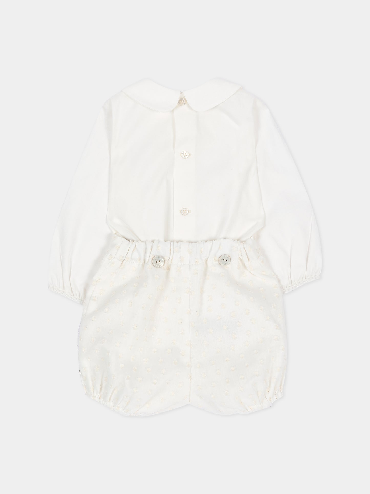 Completo elegante avorio per neonato,Paz Rodríguez,106L 154027 60 T611