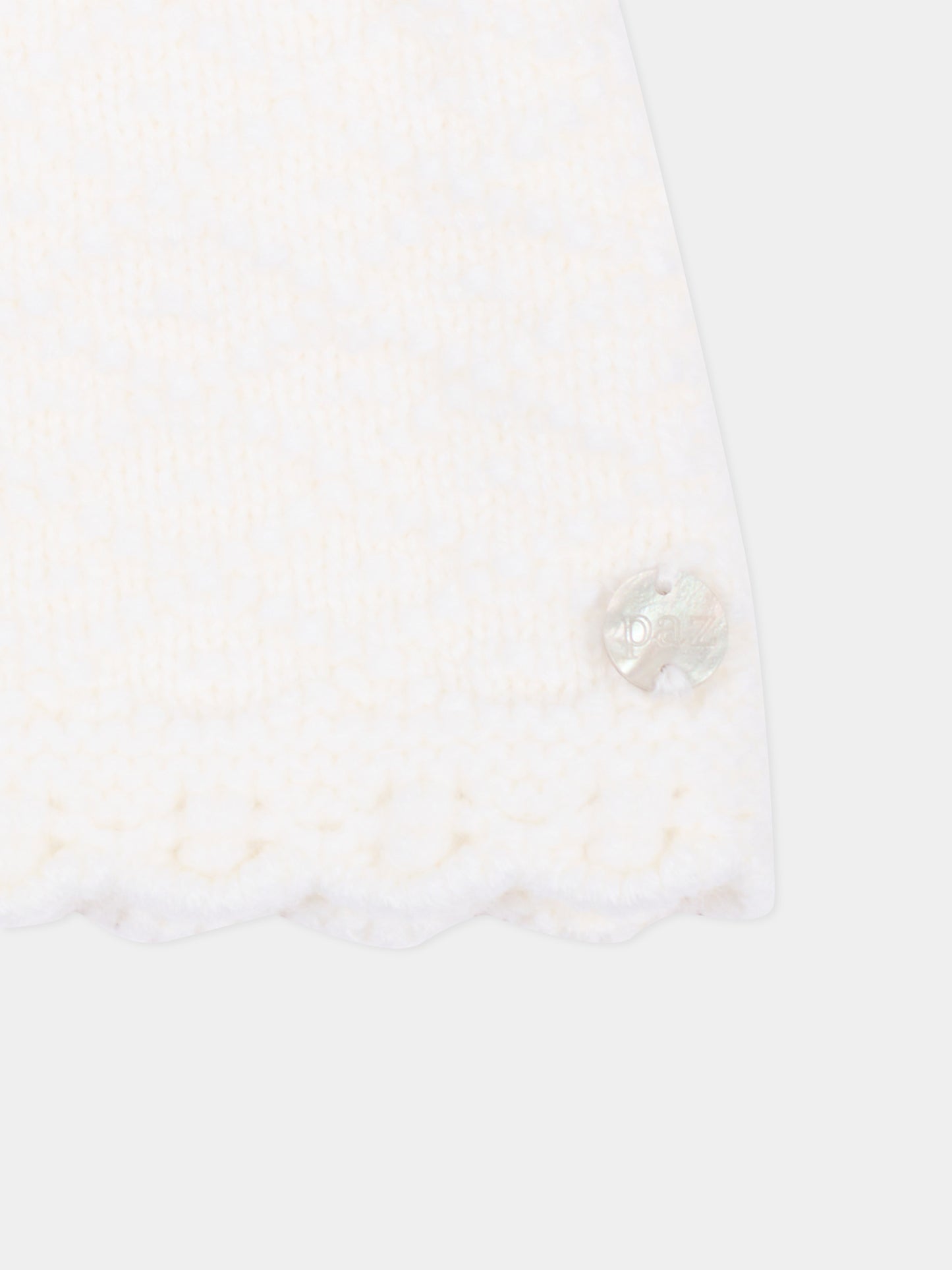 Cappotto avorio per neonata in maglia,Paz Rodríguez,009 114026 60 H56