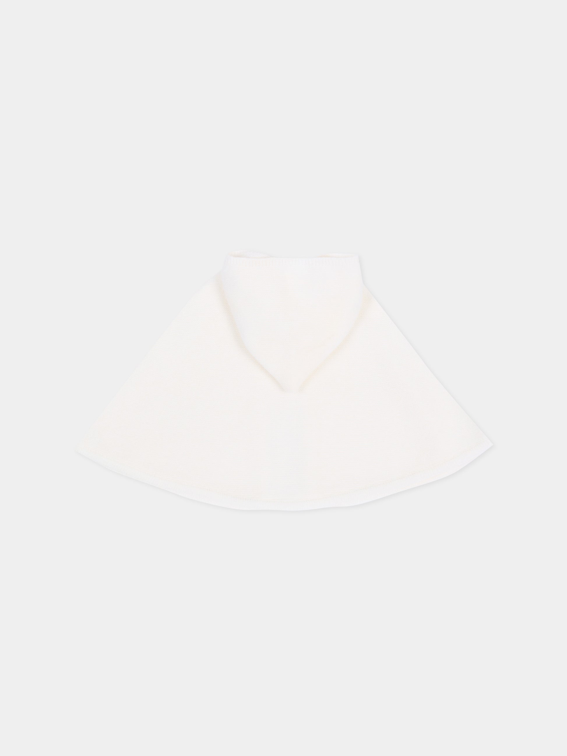 Cappa avorio in maglia per neonata con fiocco,Paz Rodríguez,019 111855 60 H56