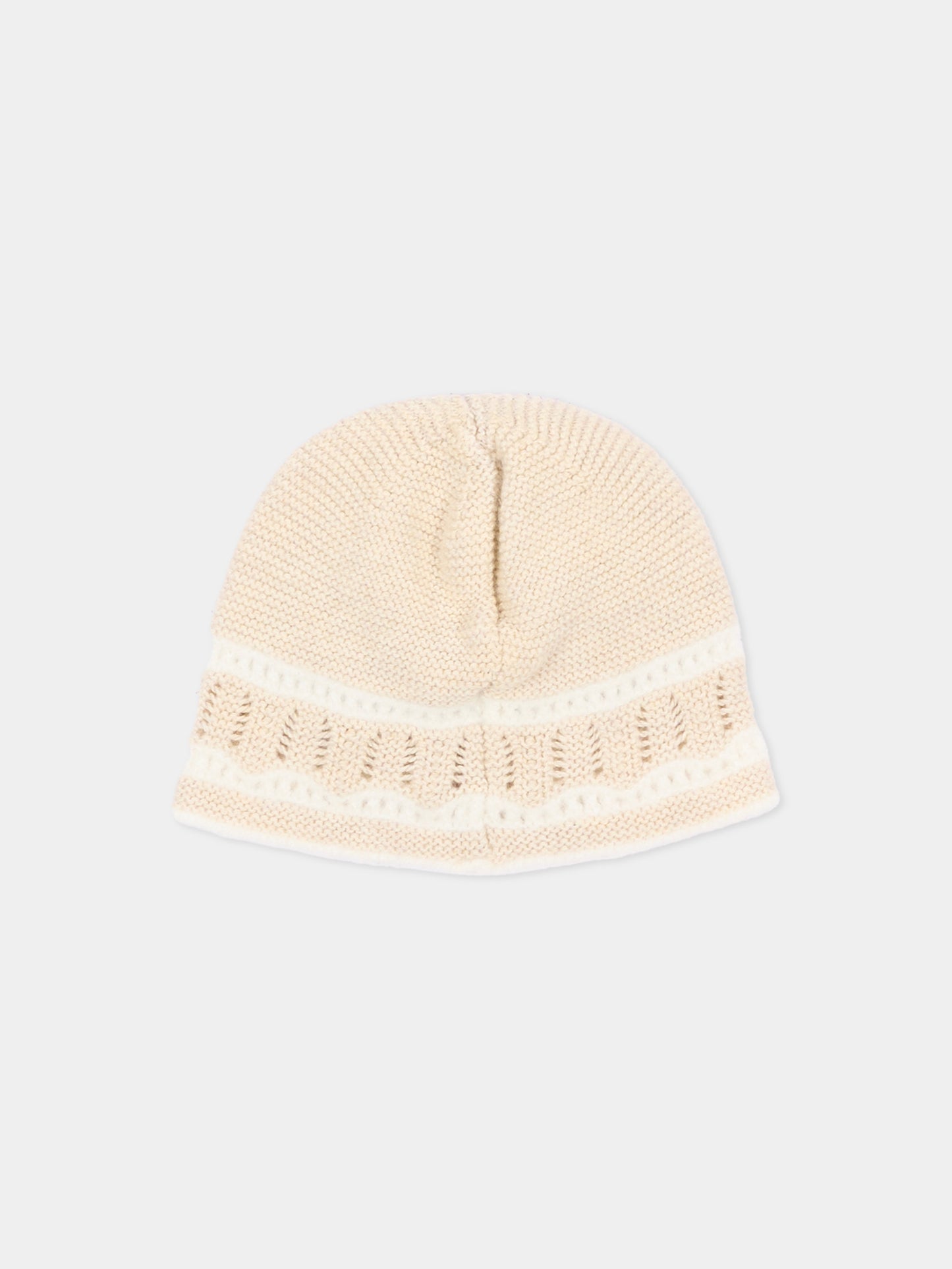 Cappello neonato avorio in maglia,Paz Rodríguez,040 124033 7360 H94
