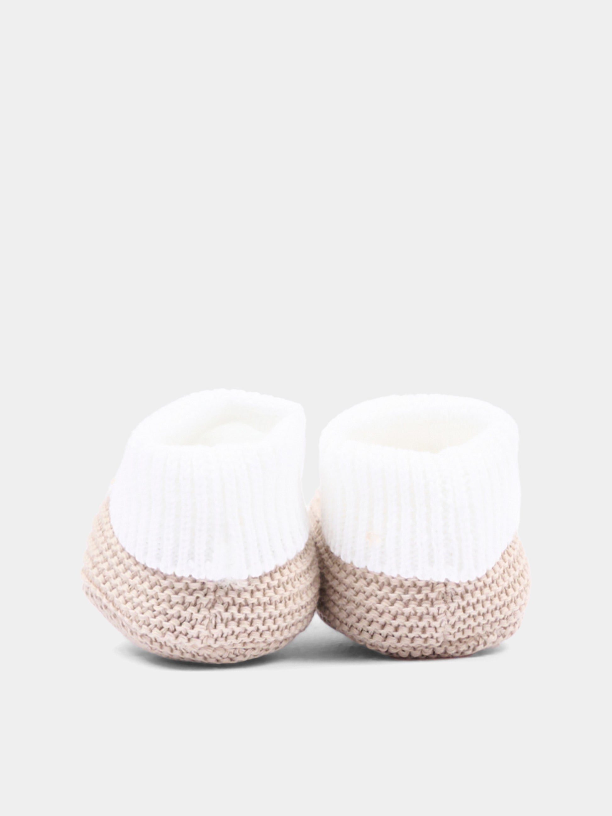 Babbucce beige per neonati,Little Bear,3140 BCO/CORDA