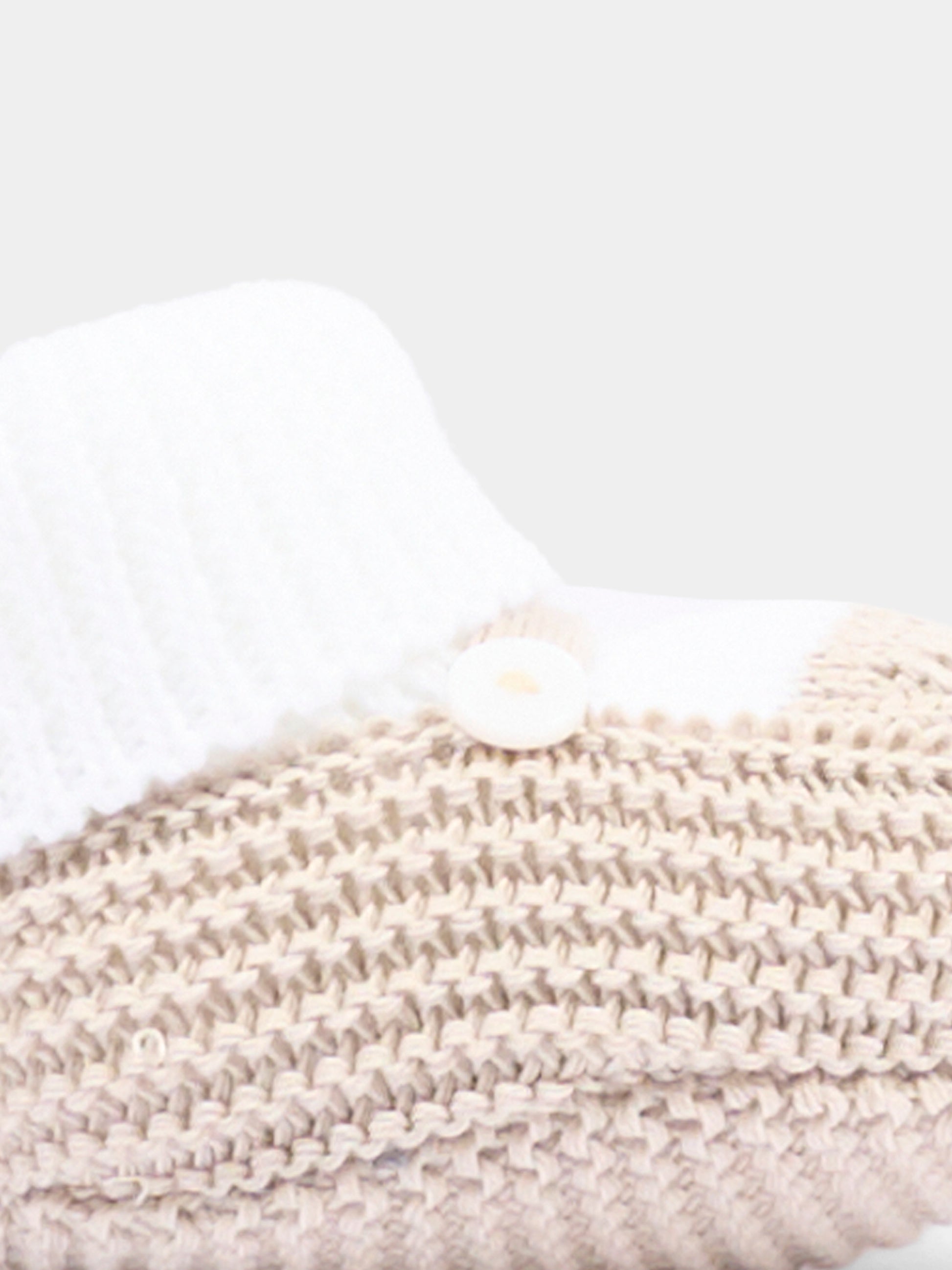 Babbucce beige per neonati,Little Bear,3140 BCO/CORDA