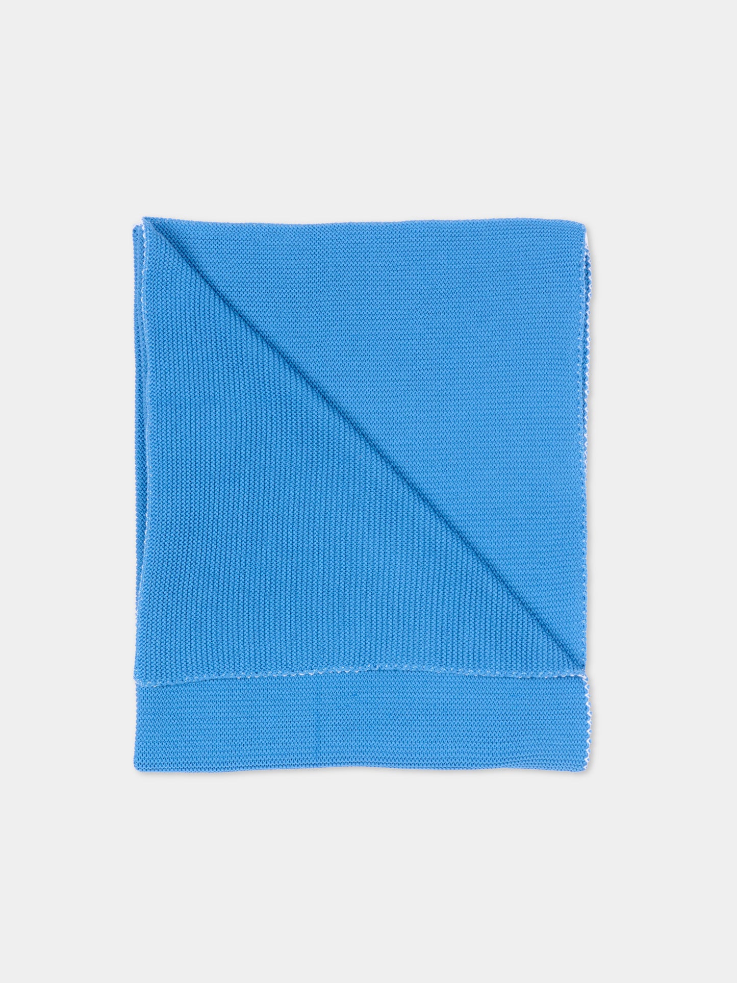 Coperta azzurra per neonato tricot,Little Bear,3100 AZZURRO/BCO