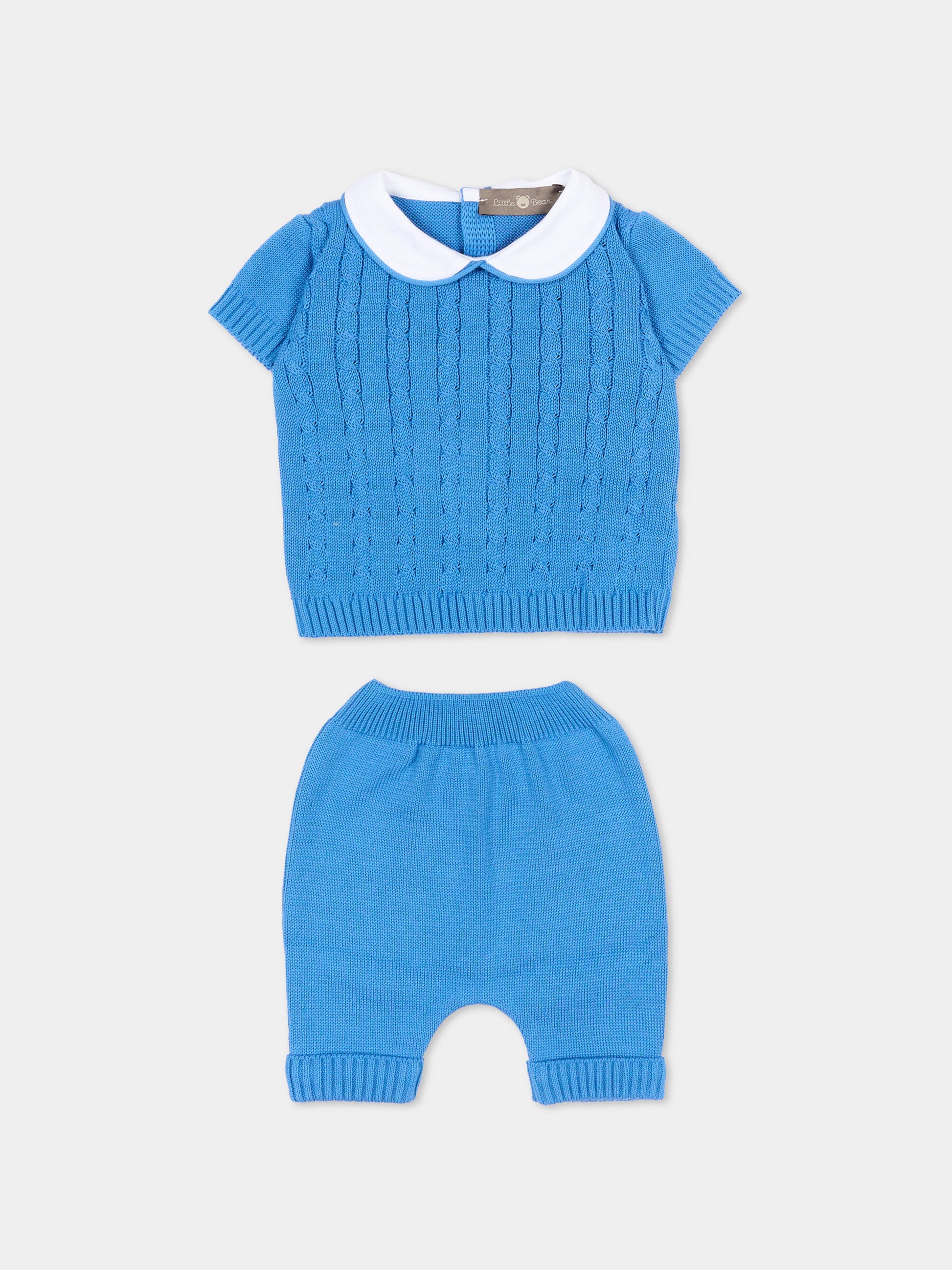 Completo nascita azzurro per neonato,Little Bear,3110 AZZURRO