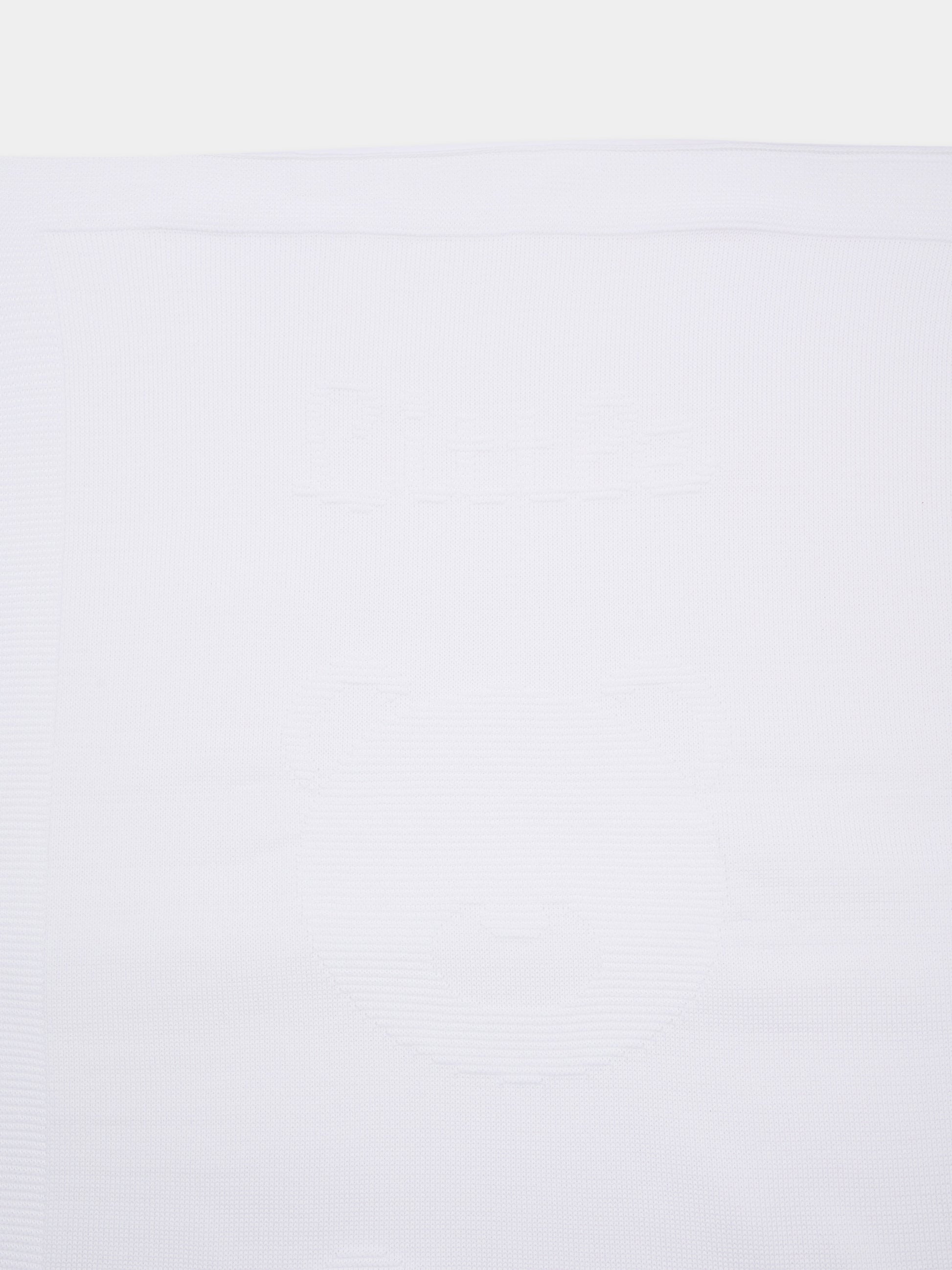 Coperta bianca per neonati con orsetto,Little Bear,3119 BIANCO