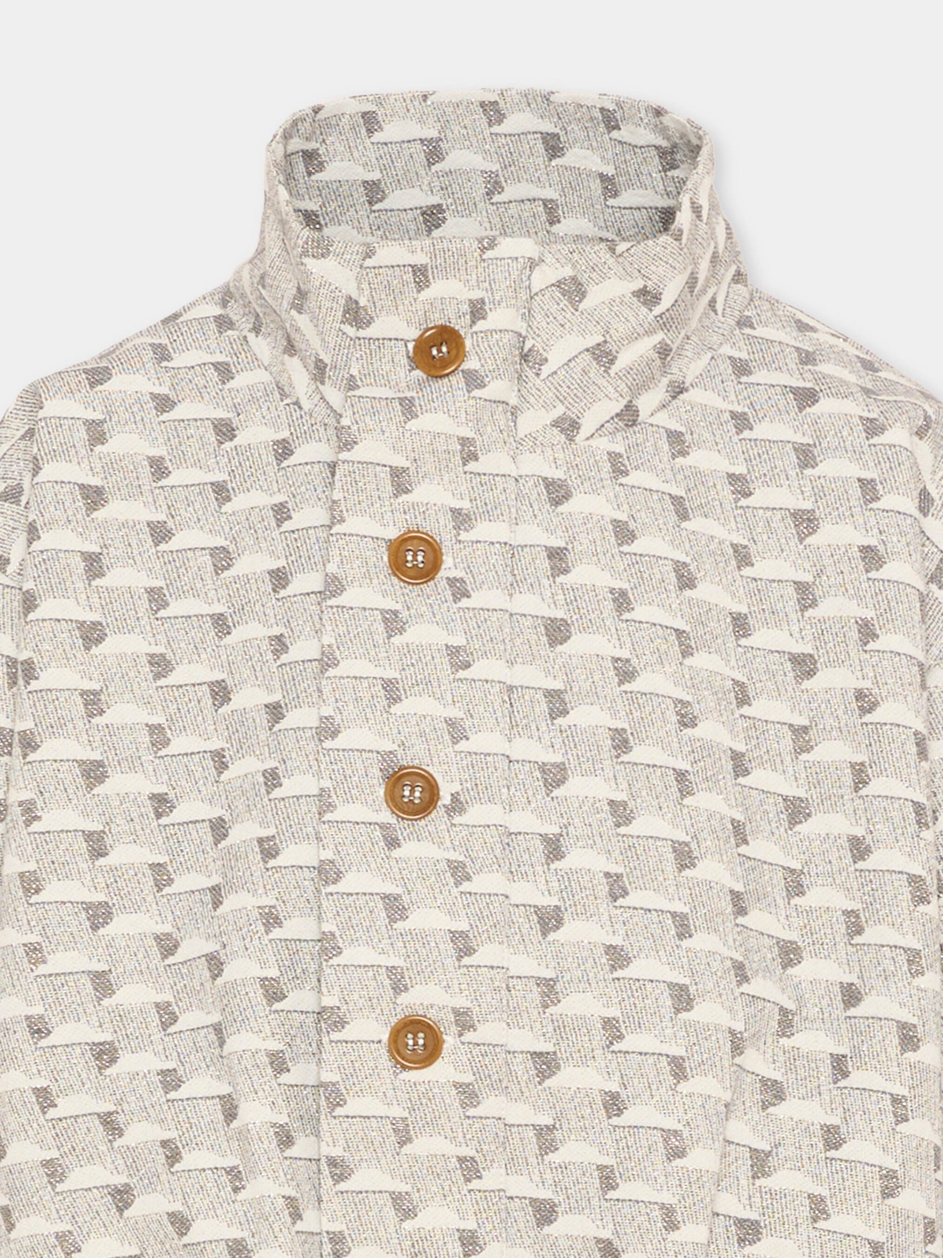 Bomber grigio Charlie per bambini con nuvole,Vélocipède X Coccolebimbi,CHARLIE BOMBER JACKET GREY