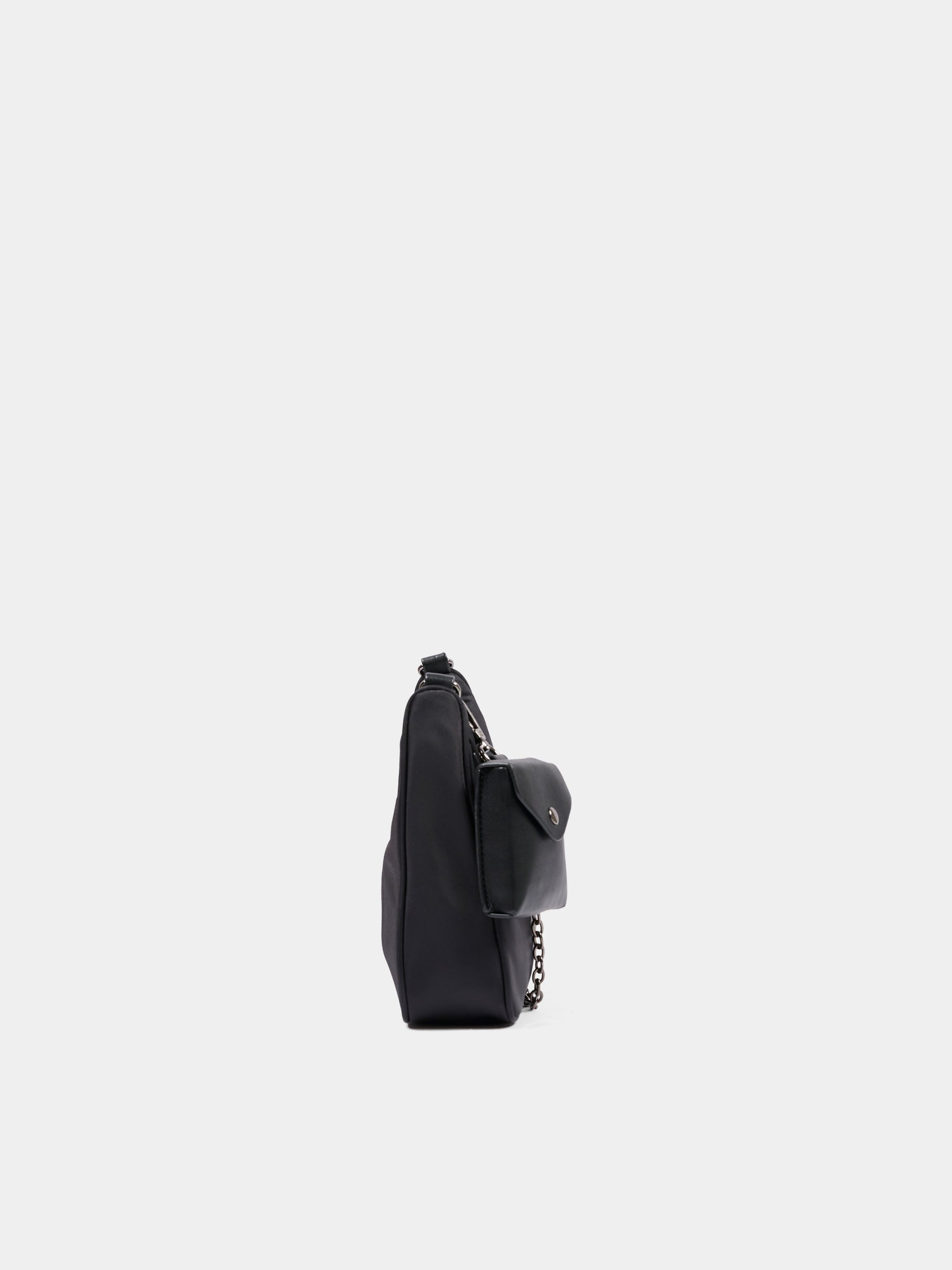 Borsa nera per bambina con logo,Msgm Kids,F6MSJGBA178 110