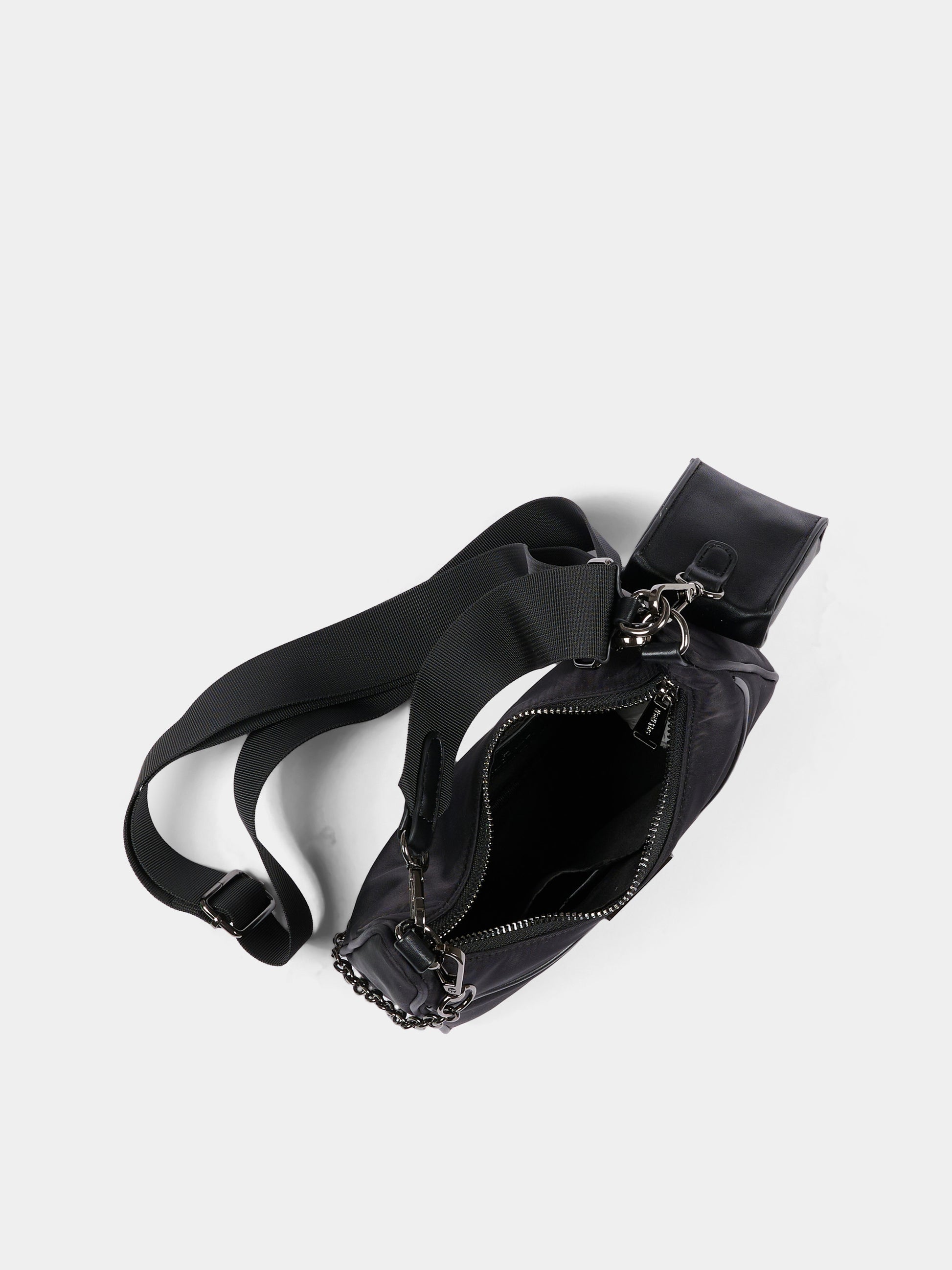 Borsa nera per bambina con logo,Msgm Kids,F6MSJGBA178 110