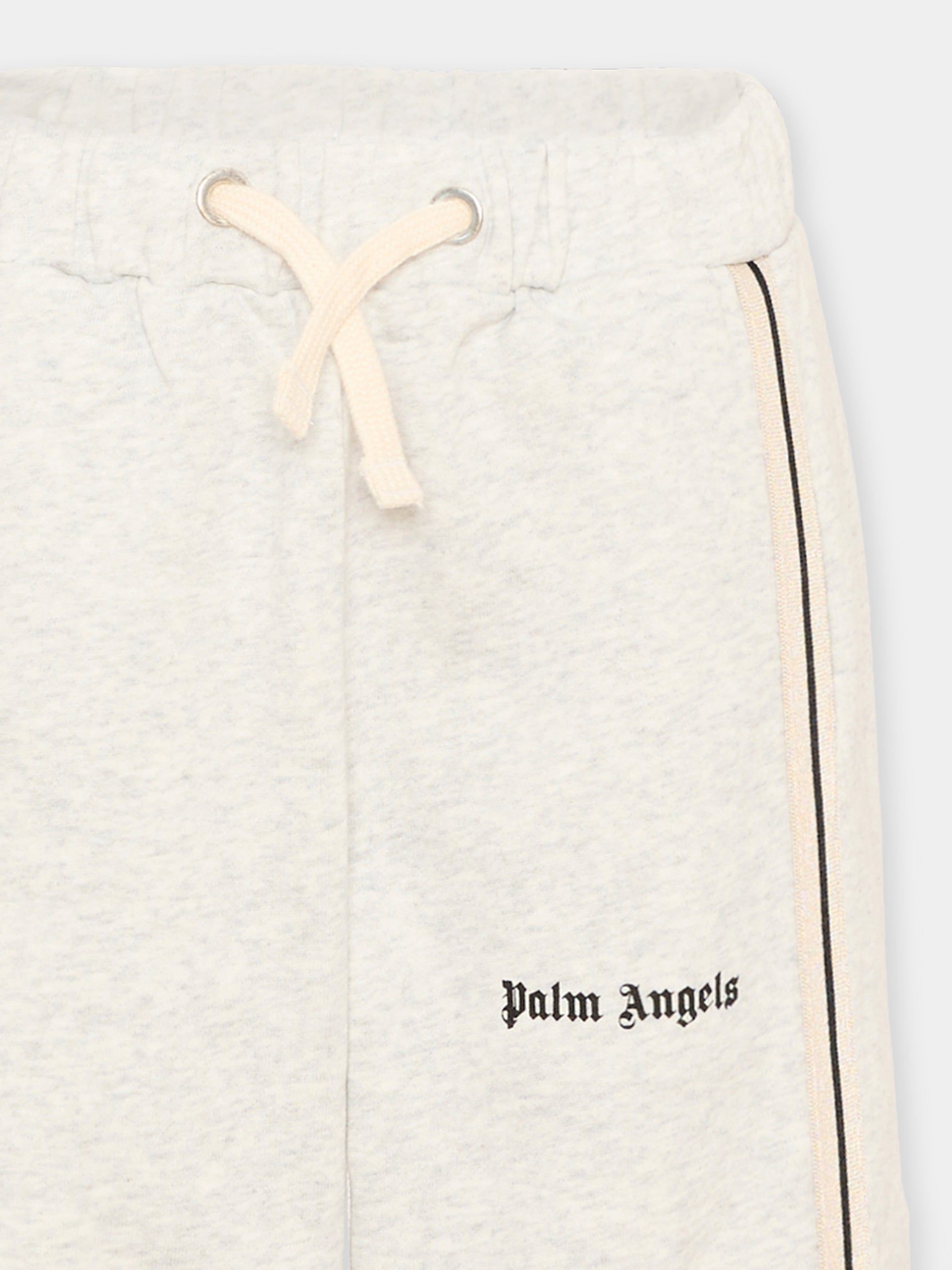 Pantalone grigio per bambino con logo,Palm Angels,F6PAJBFP027 101