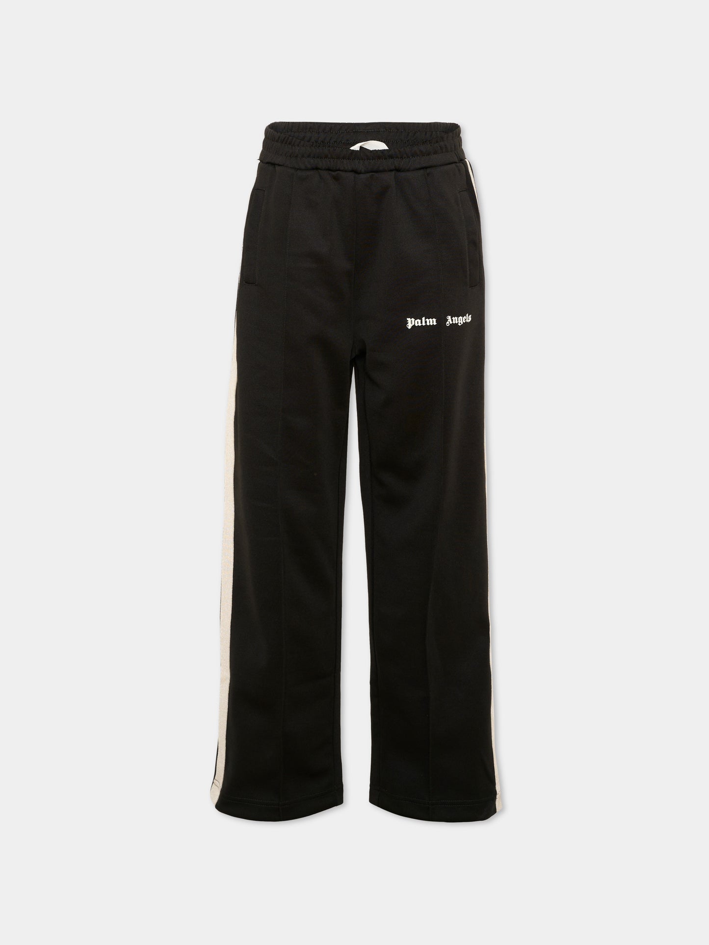 Pantalone nero per bambino con logo,Palm Angels,F6PAJBPA029 110