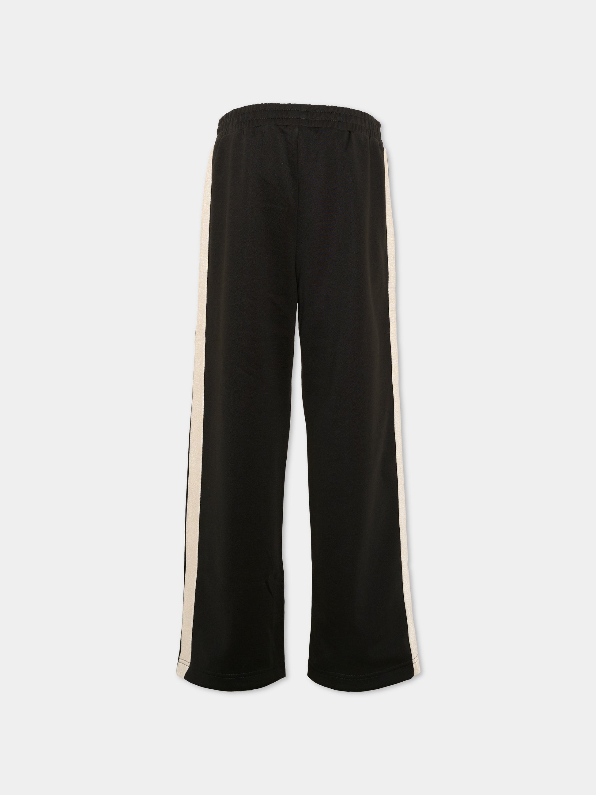 Pantalone nero per bambino con logo,Palm Angels,F6PAJBPA029 110