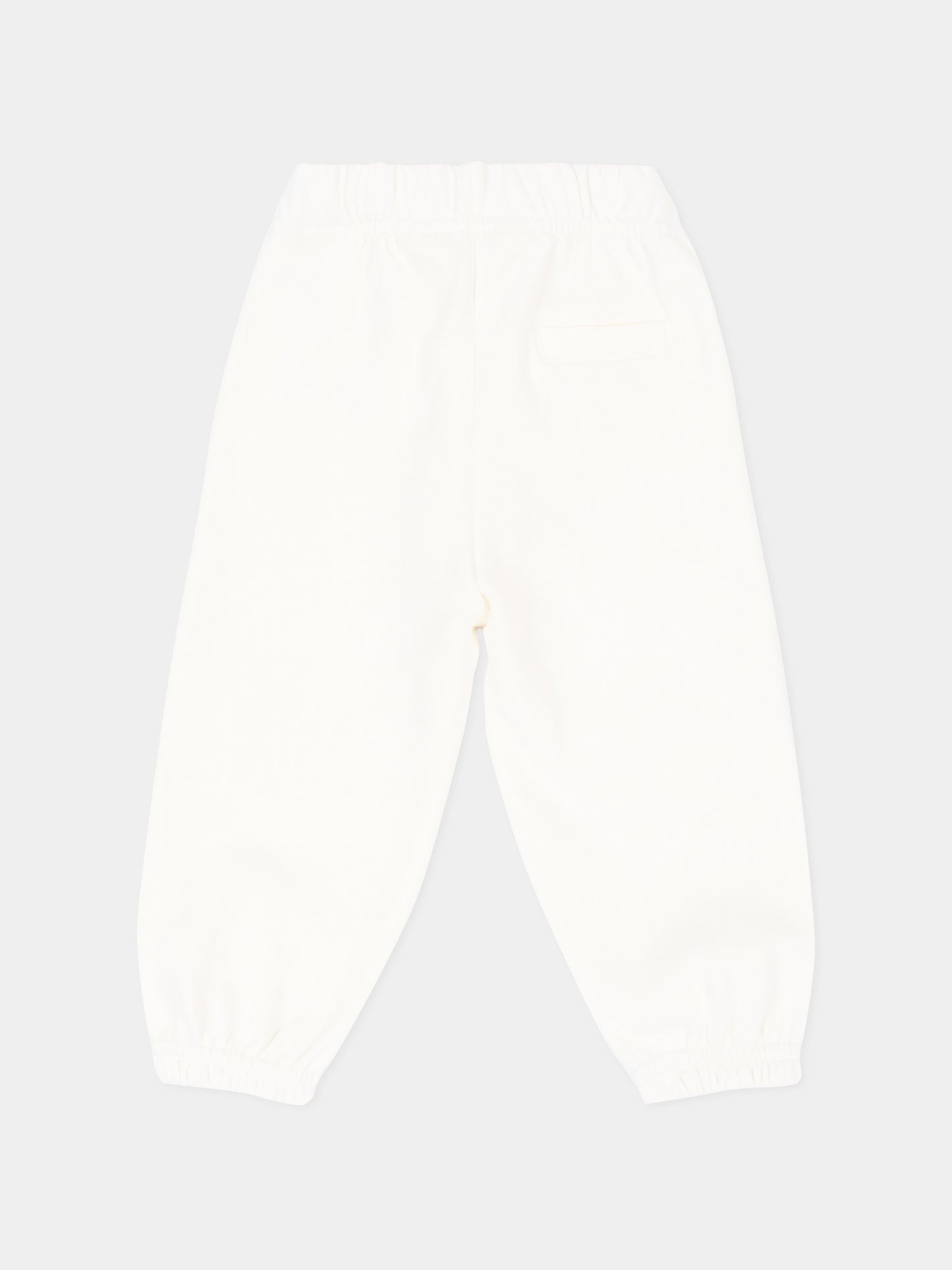 Pantalone avorio per neonato con logo,Palm Angels,F6PANBFP221 412