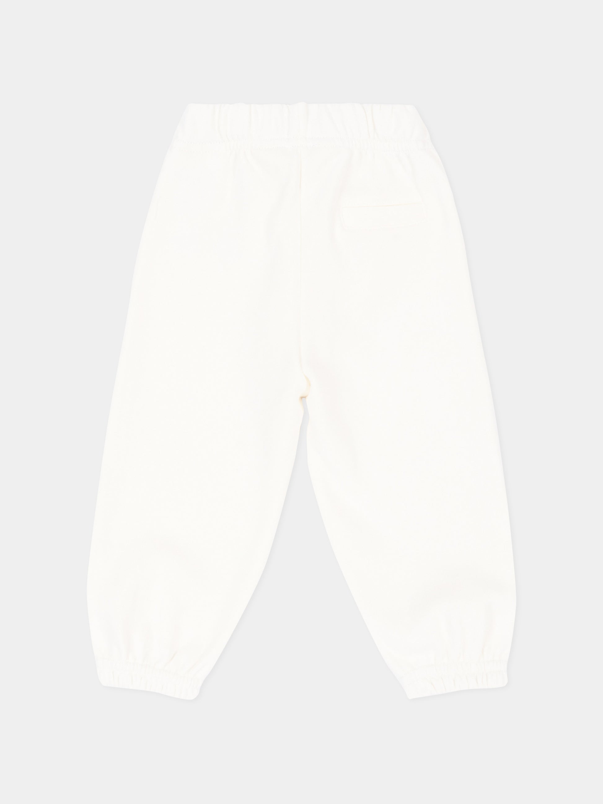 Pantalone avorio per neonato con logo,Palm Angels,F6PANBFP221 412