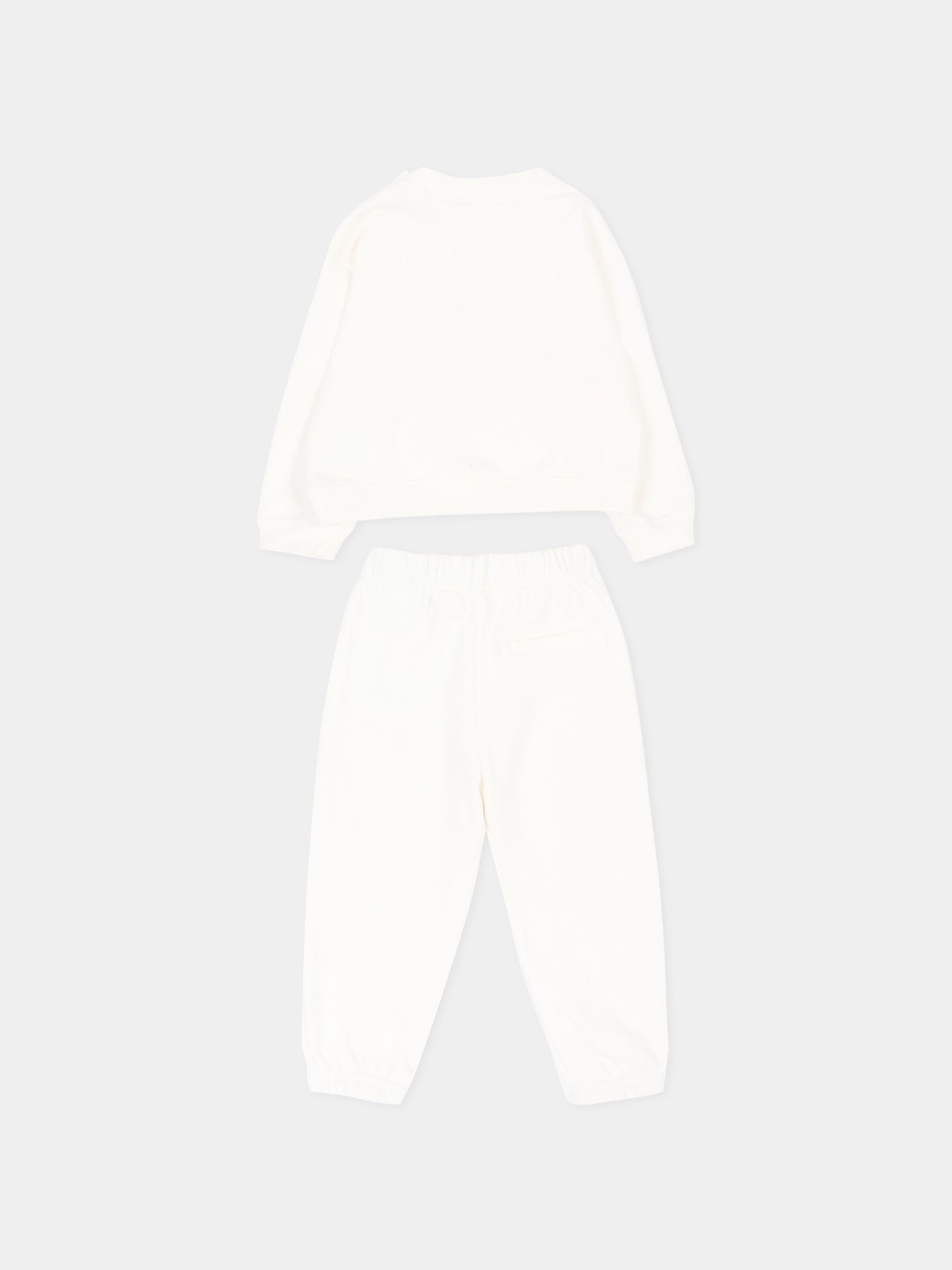 Completo sportivo lungo avorio per neonato con Teddy Bear,Palm Angels,F6PANBTP197 412