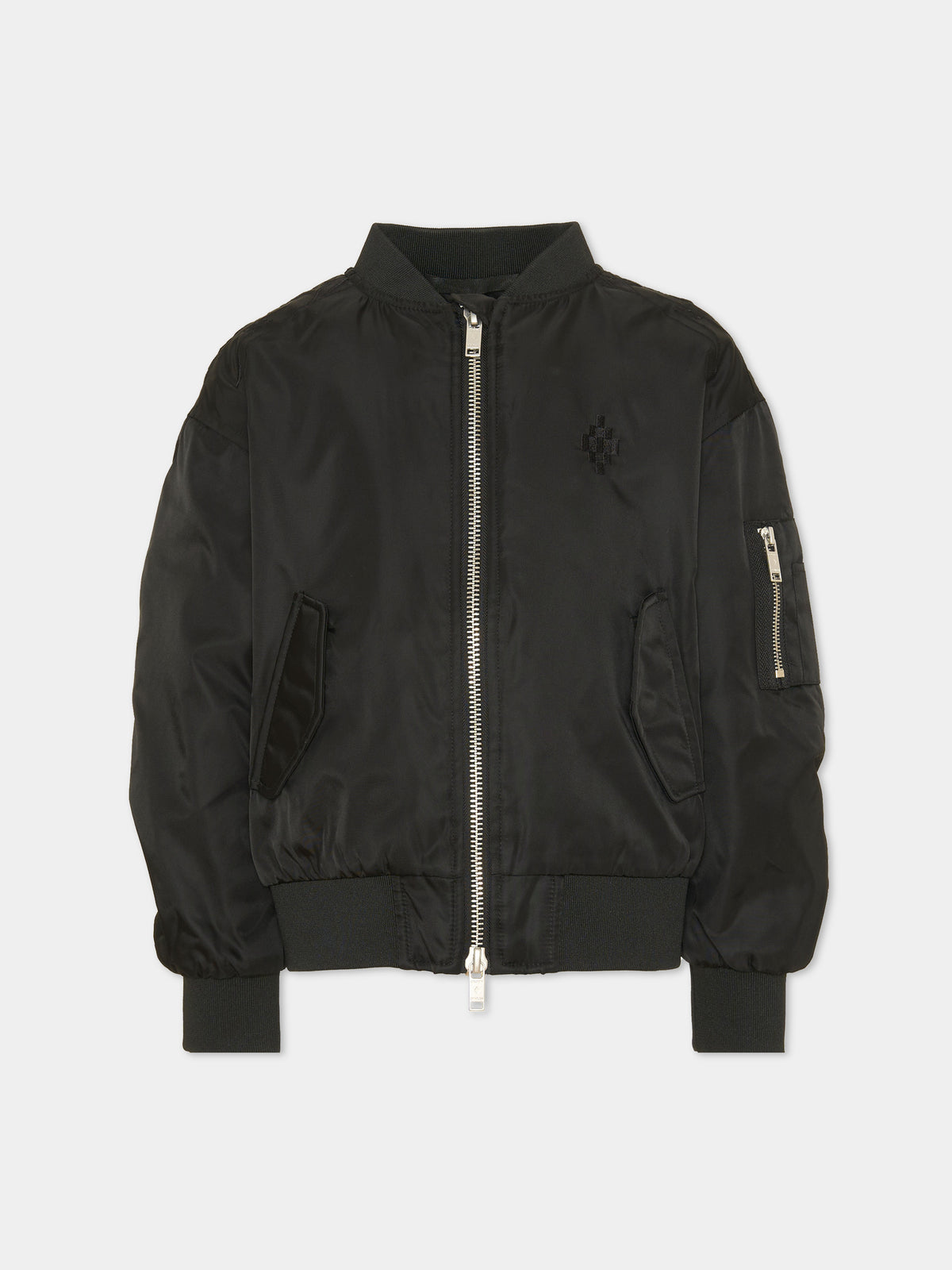 Bomber nero per bambino con logo,County Of Milan Kids,F6CMJBBO008 110