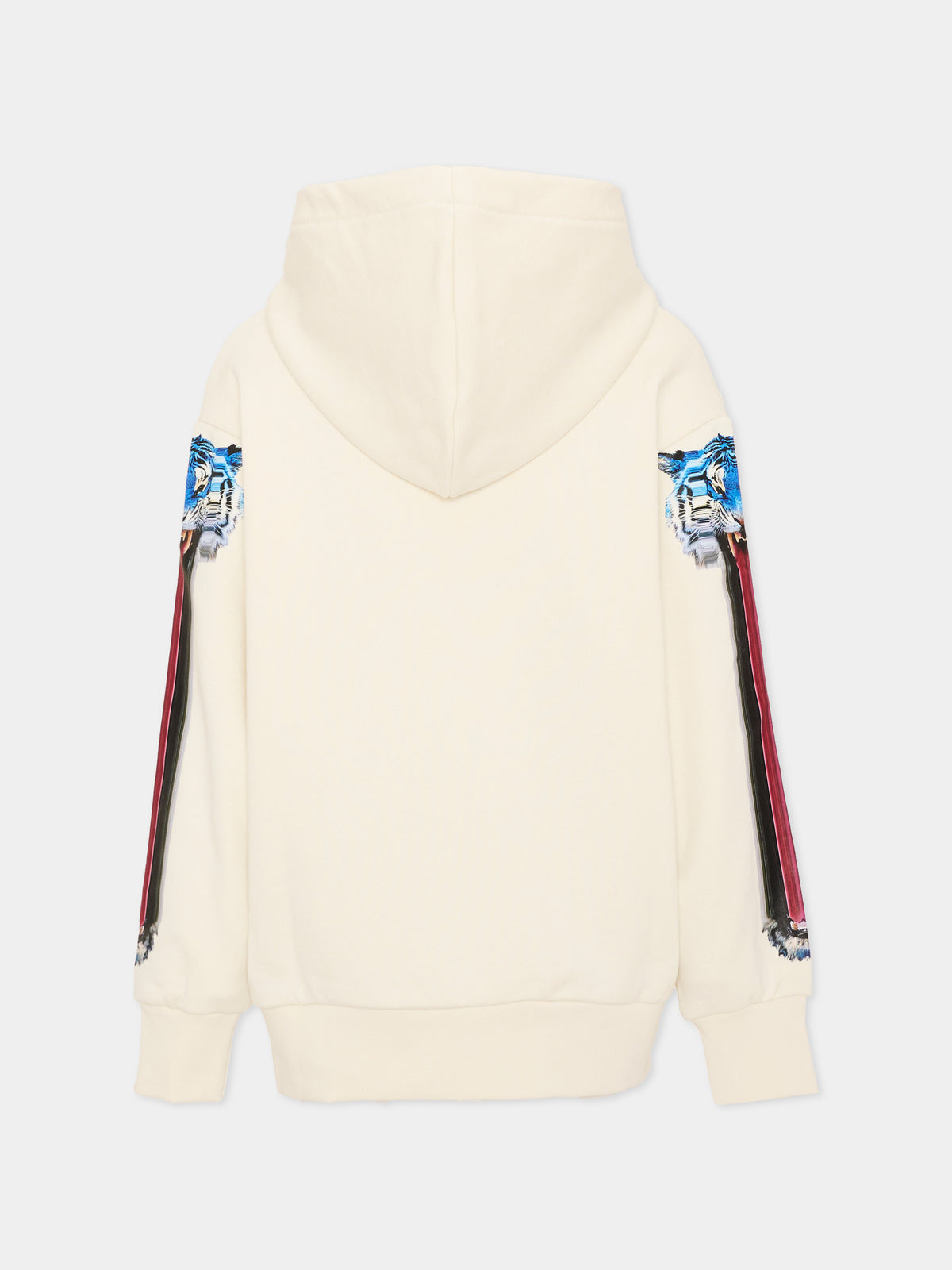 Felpa con cappuccio avorio per bambino  con logo,County Of Milan Kids,F6CMJBHS013 412