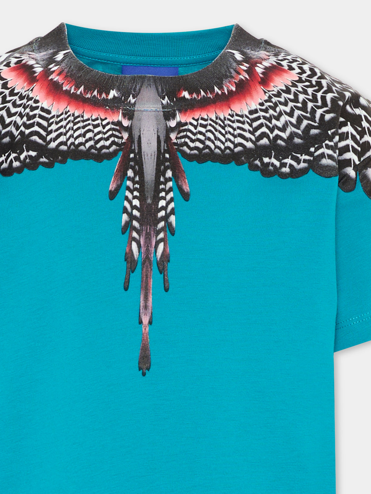 T-shirt verde per bambino con ali,County Of Milan Kids,F6CMJBTH043 923