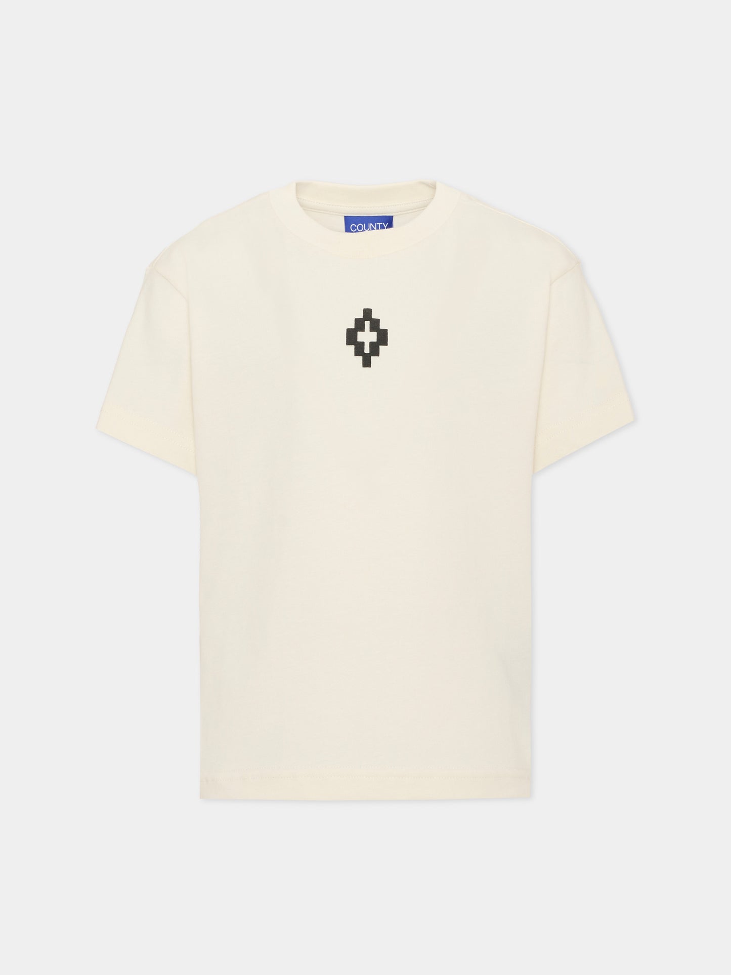 T-shirt a manica corta avorio per bambino,County Of Milan Kids,F6CMJBTH049 412