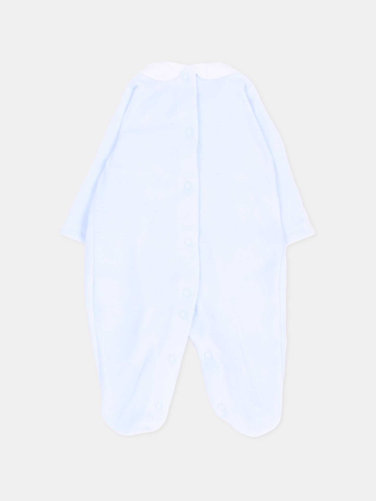 Tutina azzurra con colletto bianco in ciniglia,Martín Aranda,003-25335 PC01