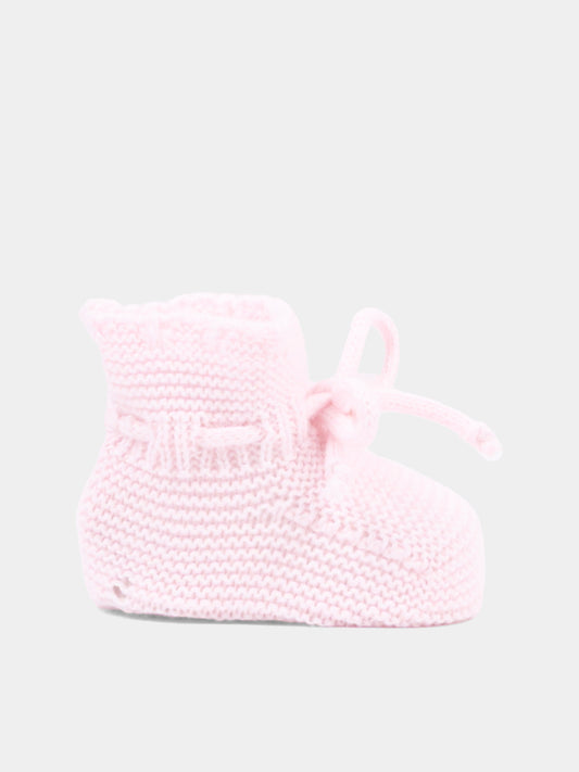 Babbucce rosa per neonata in maglia,Martín Aranda,023-10325 P03