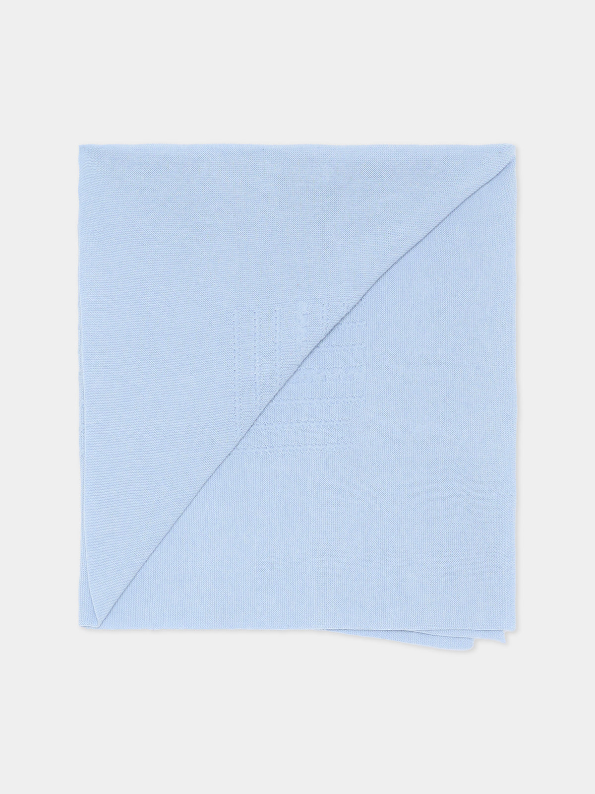 Coperta azzurra in maglia per neonato,Martín Aranda,021-10323 C08