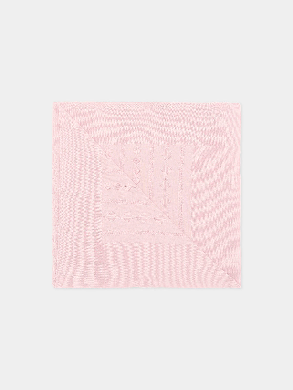 Coperta rosa per neonata in maglia,Martín Aranda,021-10331 P07