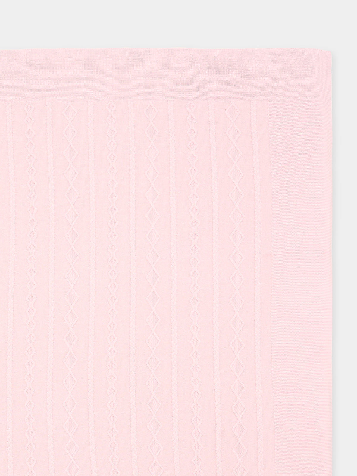 Coperta rosa per neonata in maglia,Martín Aranda,021-10331 P07