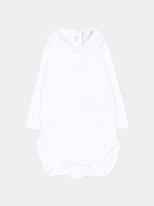 Body bianco per neonati con colletto,Martín Aranda,026-24335 PW01