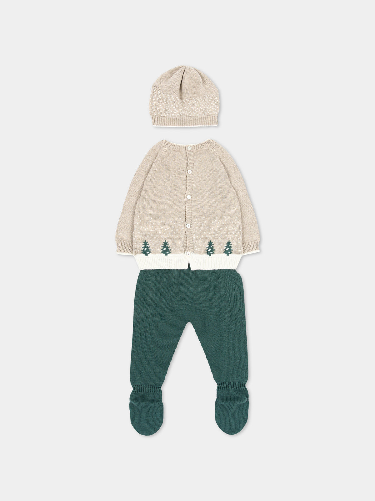 Completo nascita beige con alberi per neonati,Martín Aranda,004-10330 E70_4