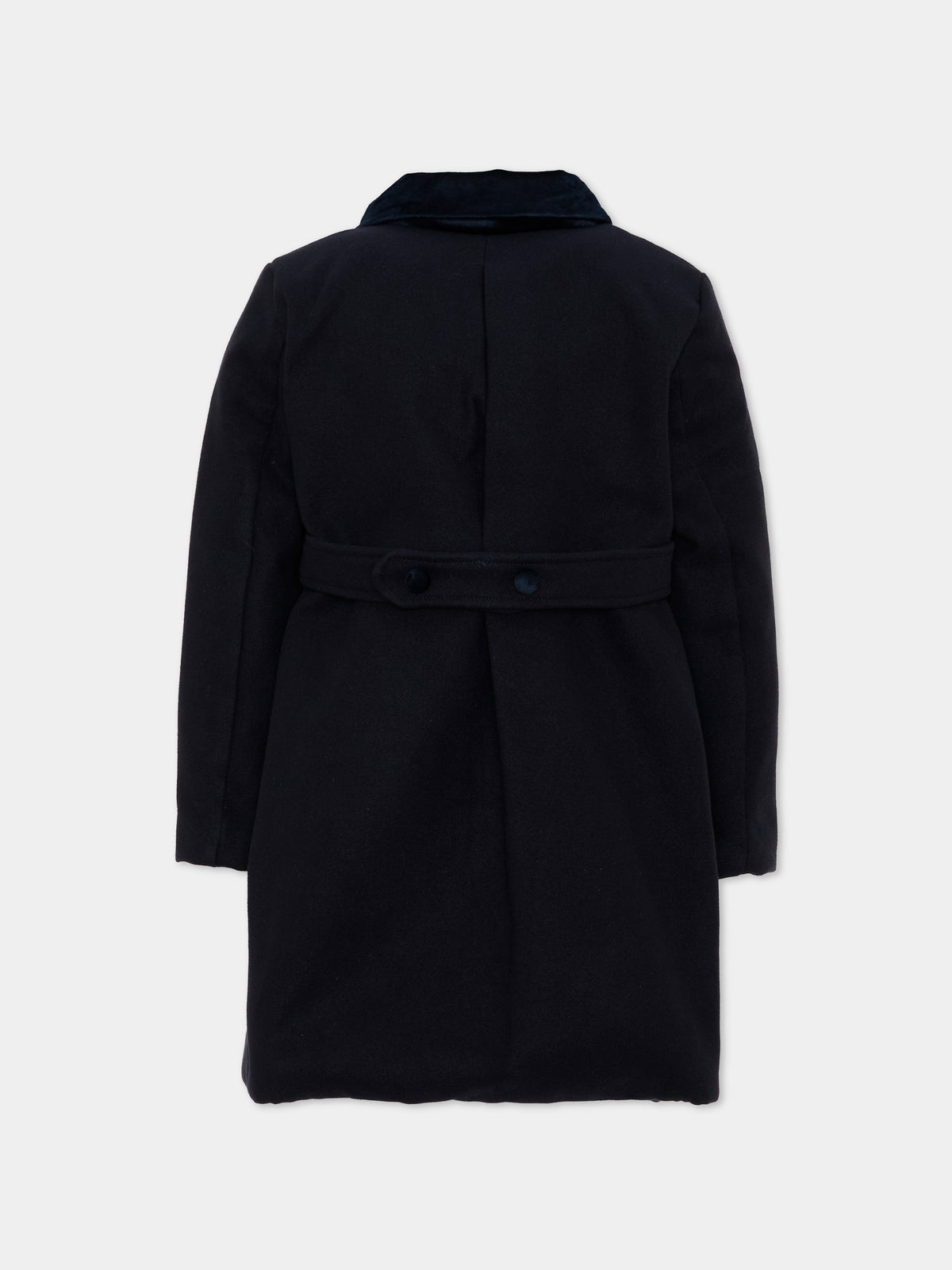 Cappotto blu per bambino con colletto,Patachou,PAP 47 CA4333380 360