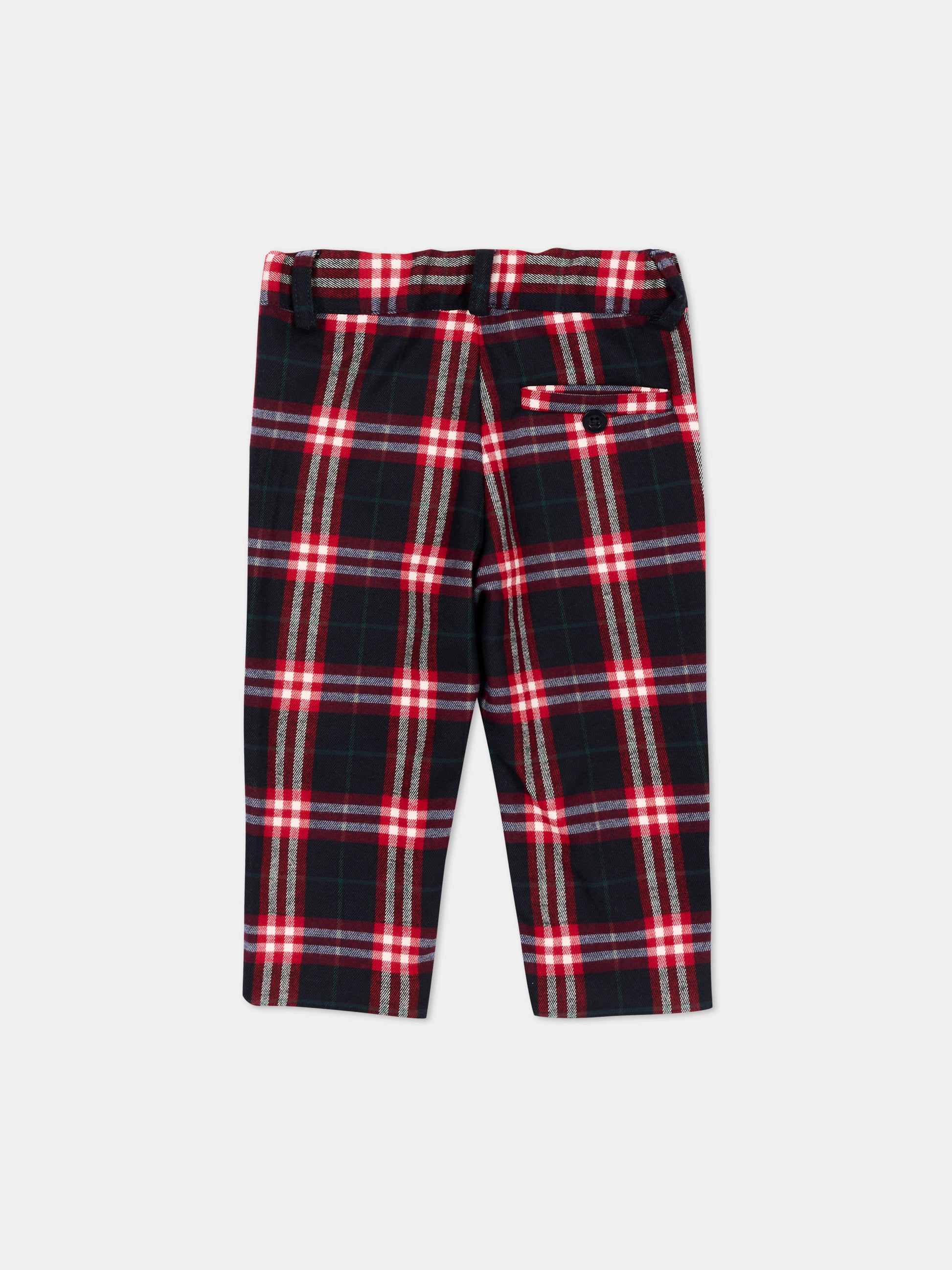 Pantalone blu tartan per neonato,Patachou,PAP 47 CAL4333368 Z0162