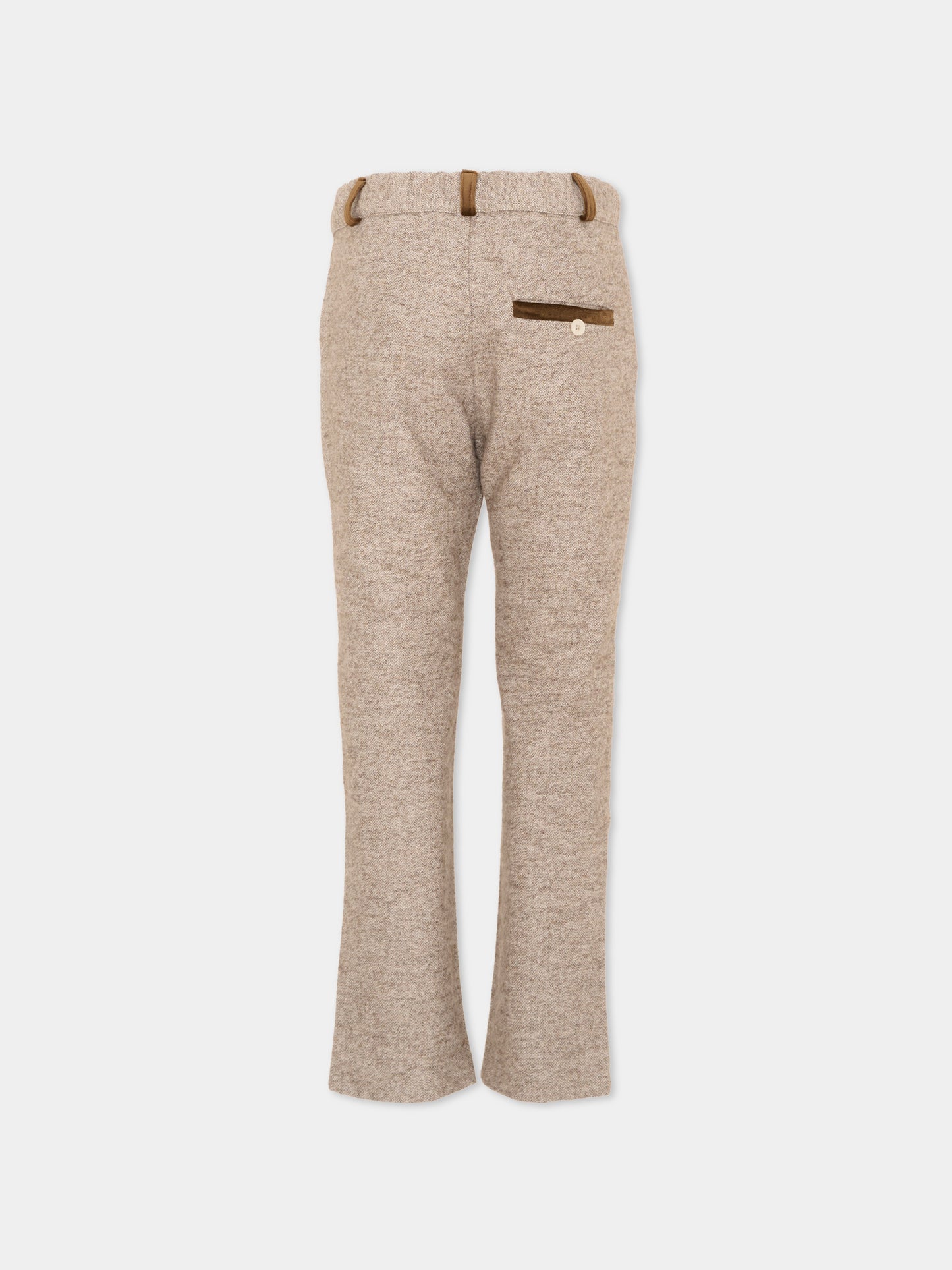 Pantalone beige per bambino,Patachou,PAP 47 CAL4333382 180